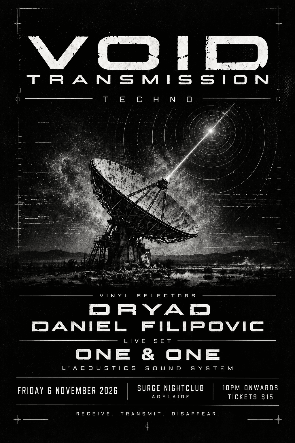 Void Transmission flyer