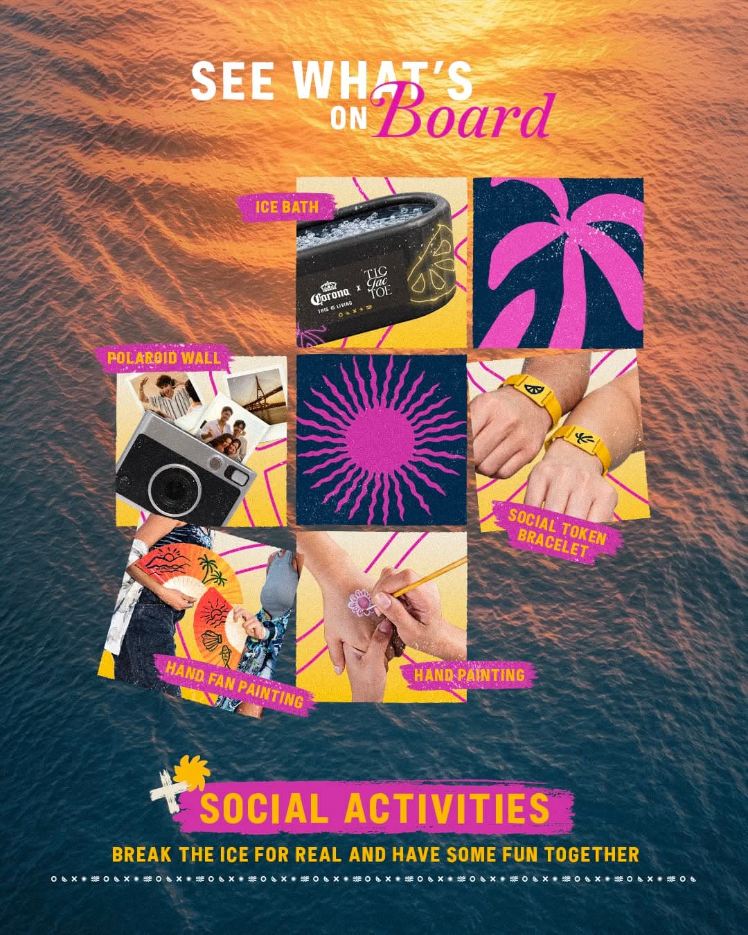 Corona Sunset Social Club x Tictactoe flyer - image 2 of 4