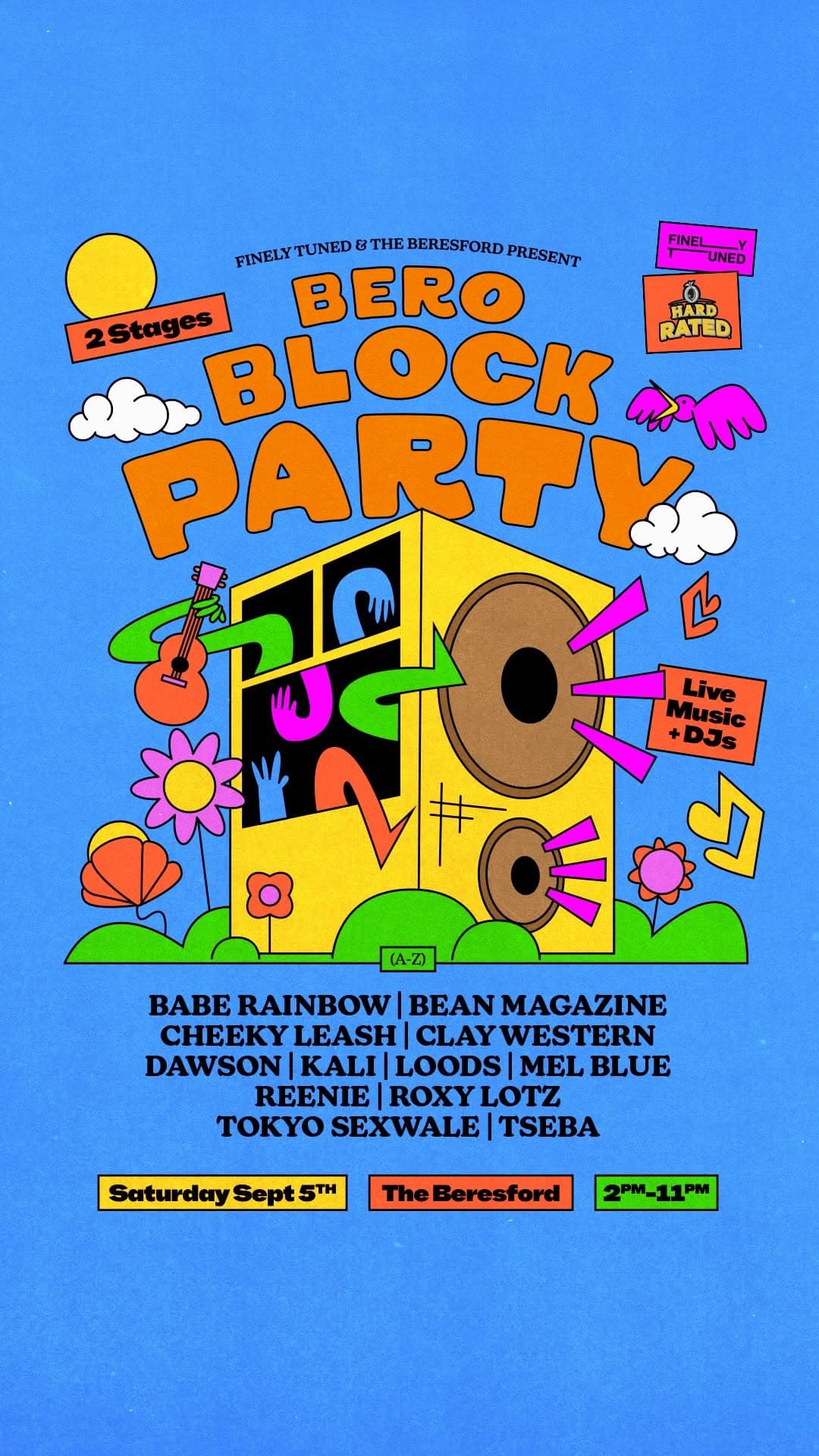 Bero Block Party flyer