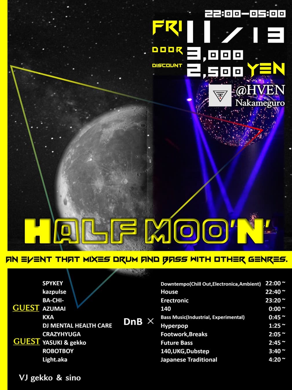 Halfmoo'n × Purpose flyer