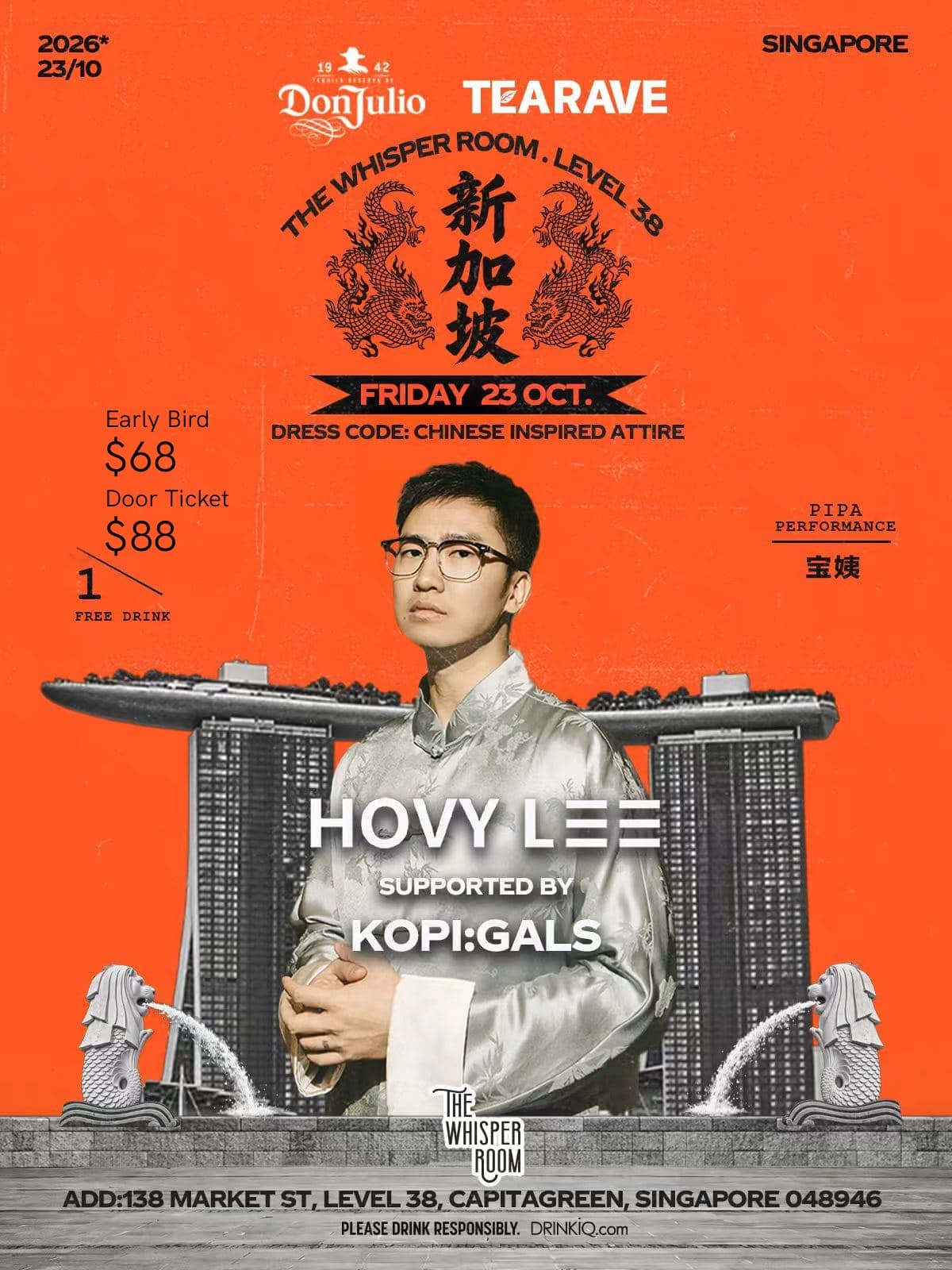 Tea Rave with Hovy Lee flyer