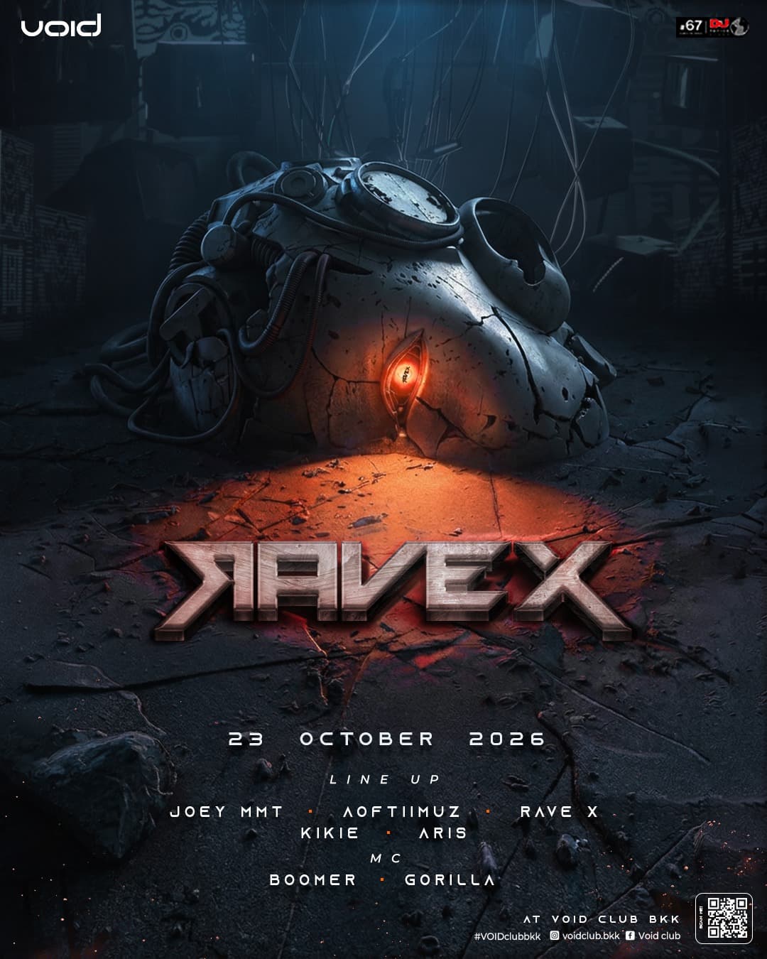 VOID presents – RAVE X flyer