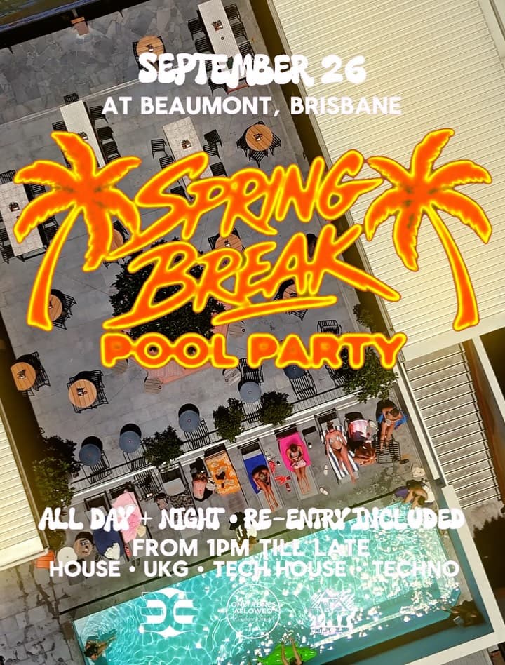 Spring Break Pool Party + TECH-OVER Full Moon Fest flyer - image 2 of 4