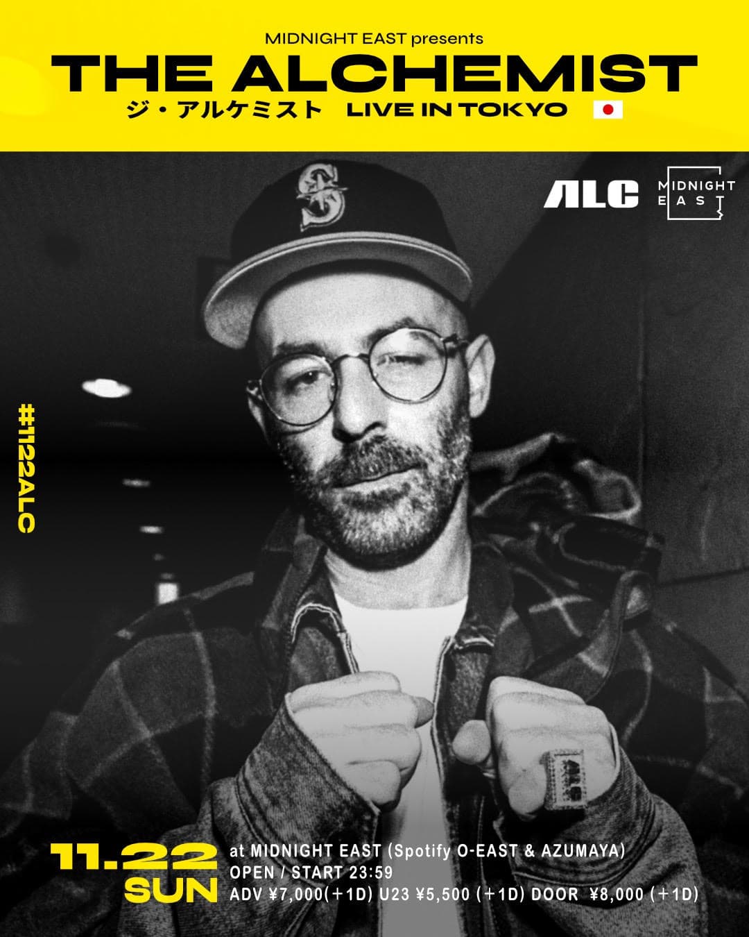 MIDNIGHT EAST presents The Alchemist Live in TOKYO flyer