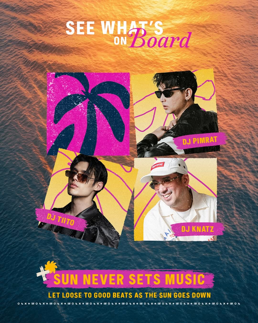 Corona Sunset Social Club x Tictactoe flyer - image 3 of 4