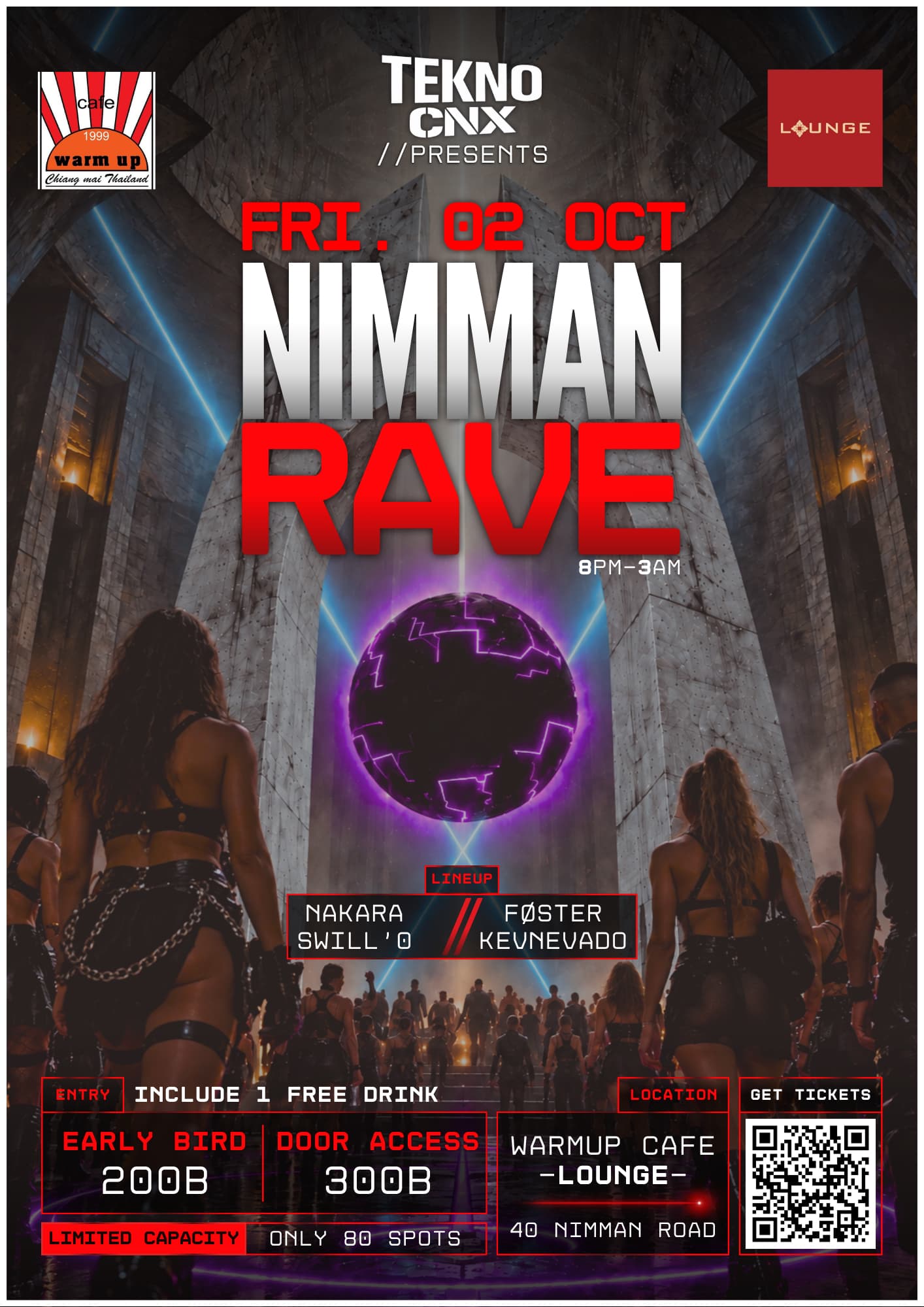 NIMMAN RAVE at WarmUp Cafe flyer