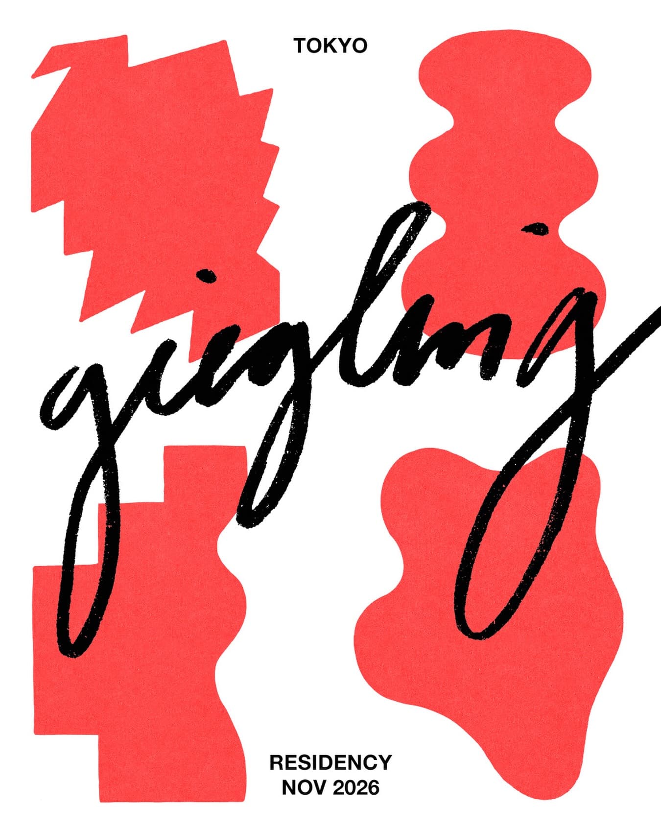 Giegling Tokyo Residency Opening Party flyer - image 2 of 2