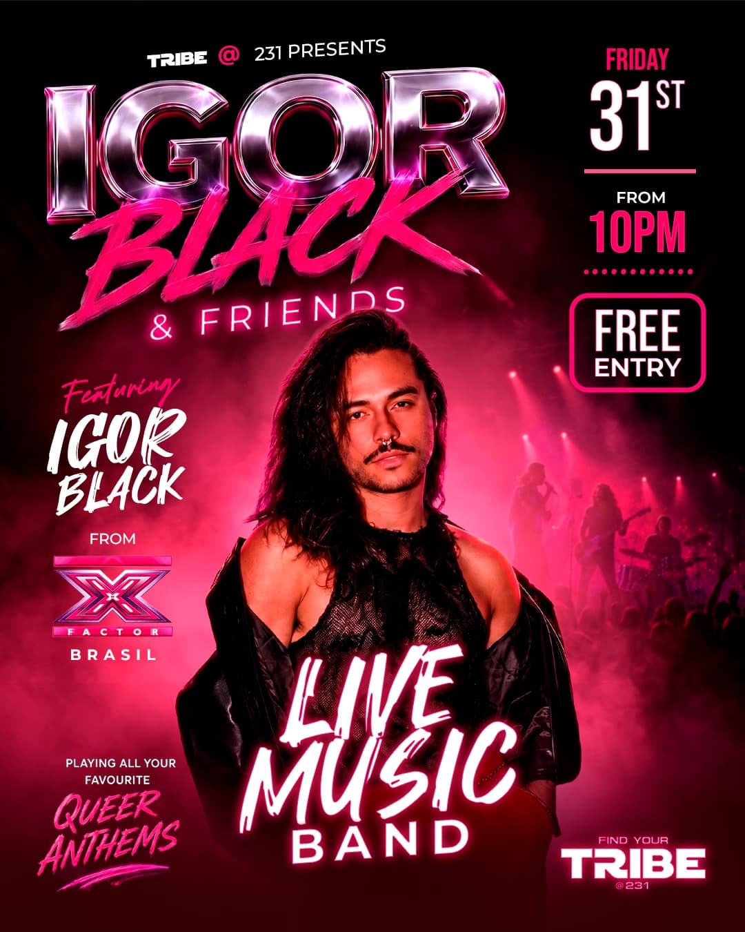 IGOR BLACK & Friends flyer