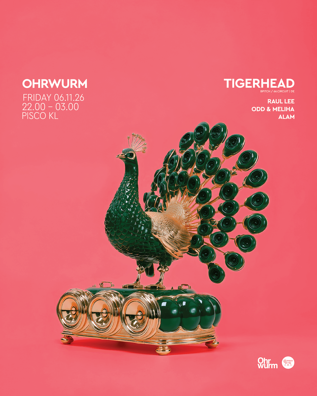 Ohrwurm presents Tigerhead (Bpitch / 66.Circuit, DE) flyer - image 3 of 7
