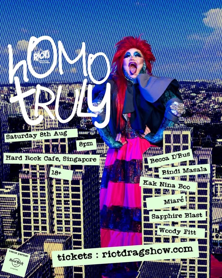 RIOT! Homo Truly flyer