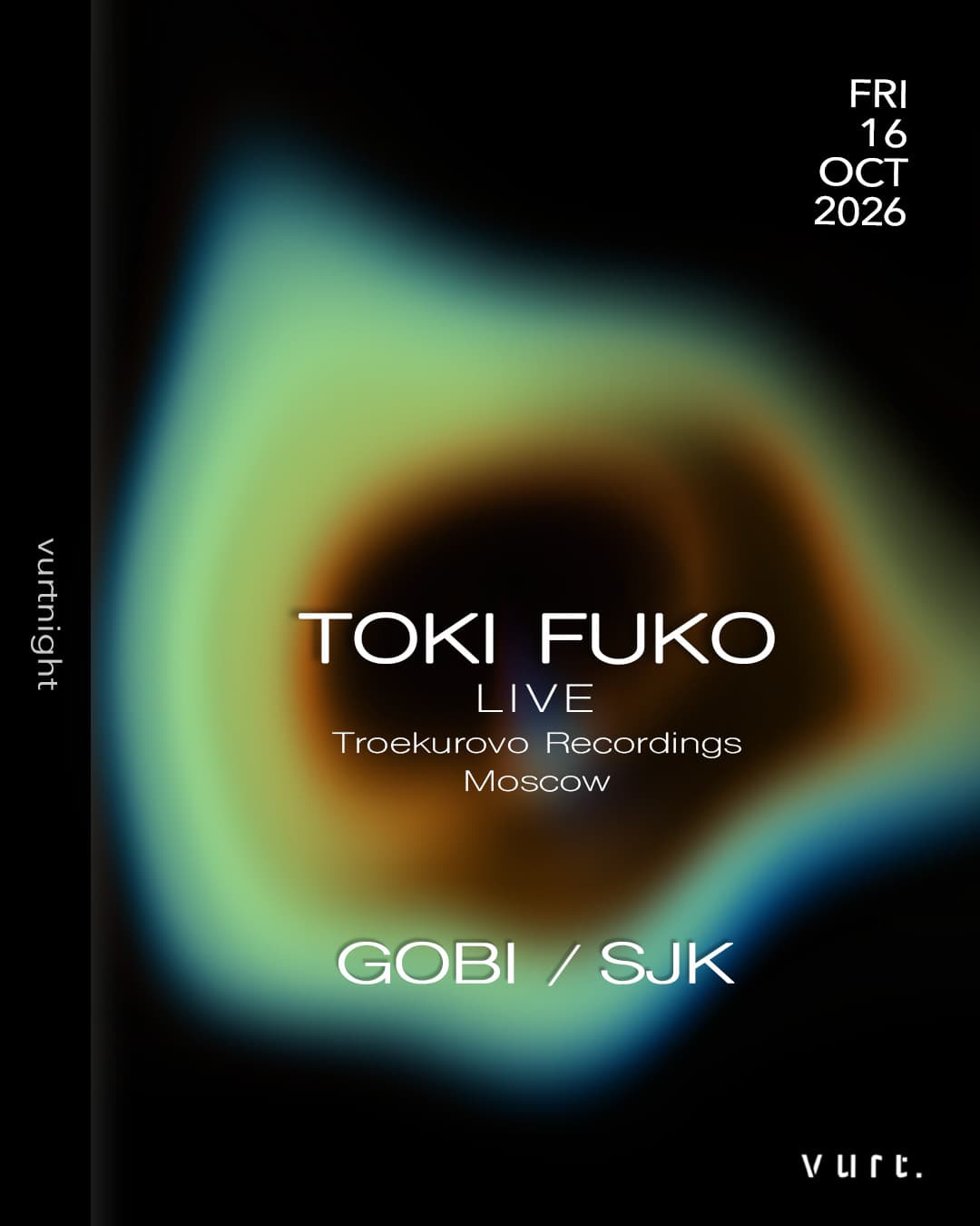 vurtnight Toki Fuko Live flyer