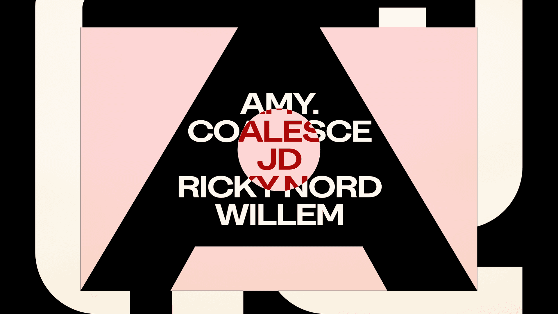 Solace Invites W/ Coalesce AMY. Willem JD Ricky Nord flyer - image 2 of 2