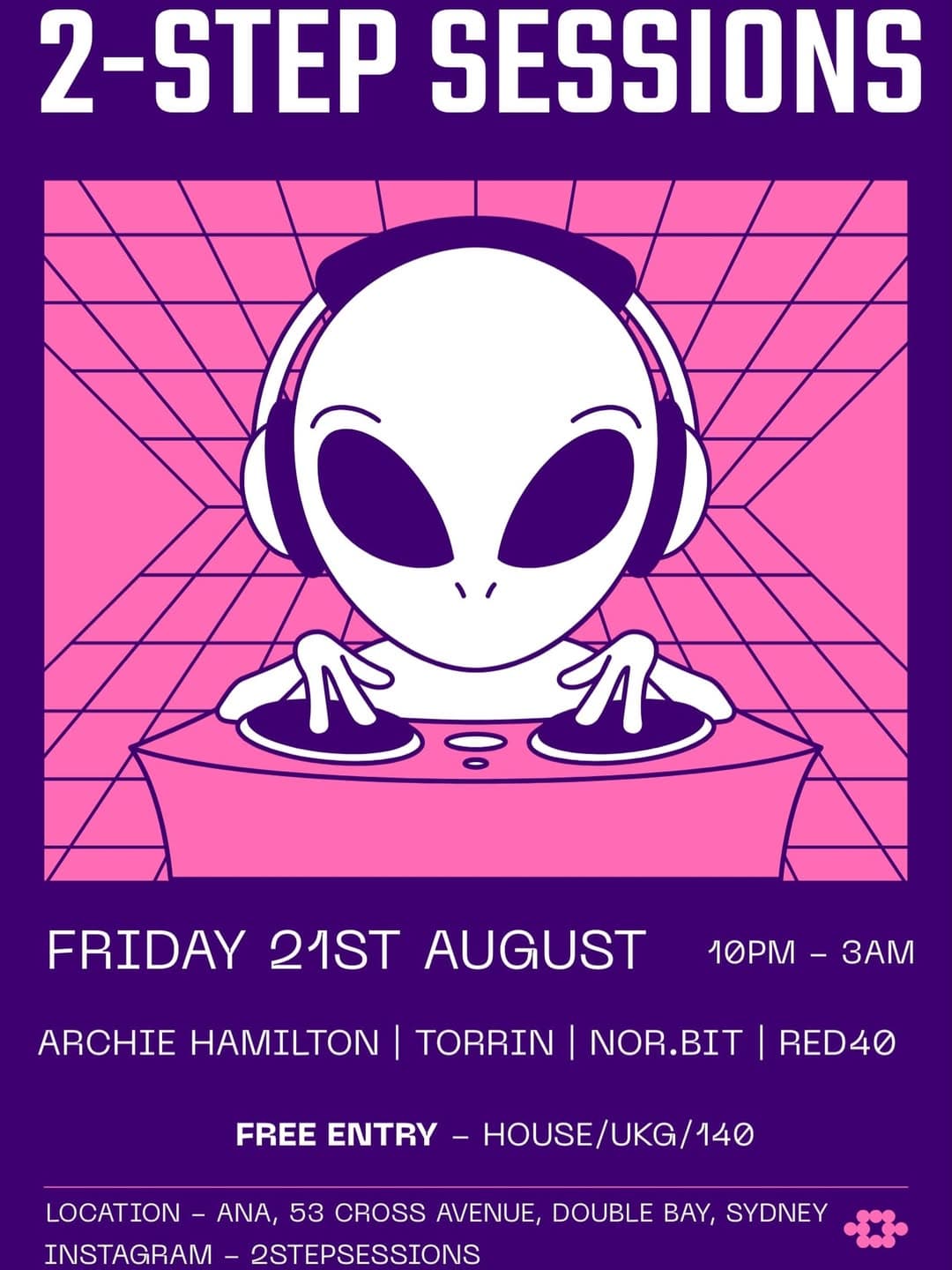 2-Step Sessions Sydney Round 2 flyer