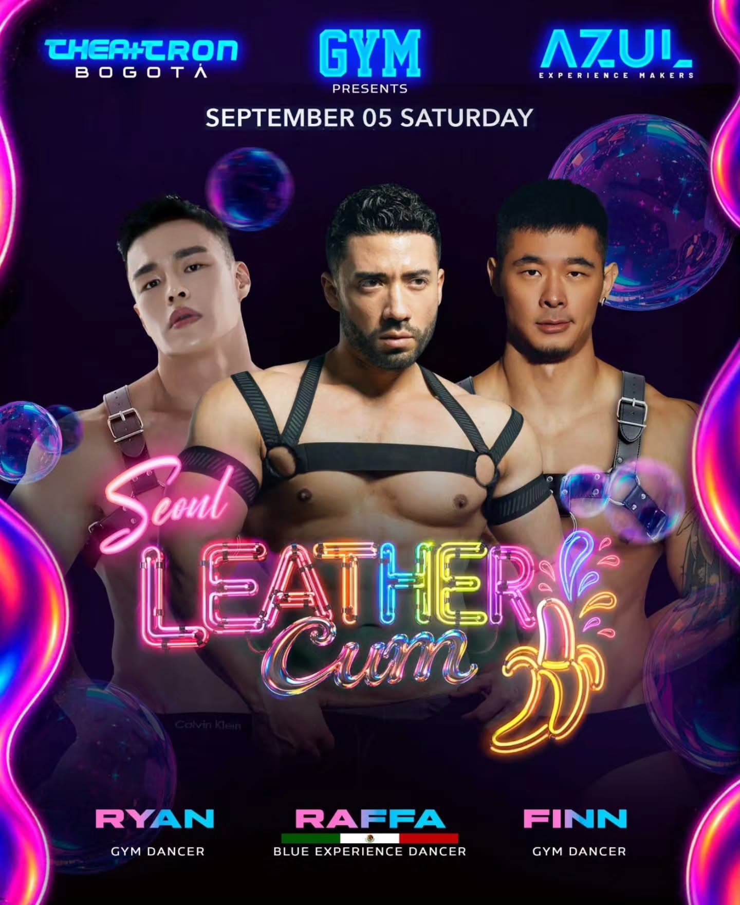 THEATRON Bogotá - Leather-Cum @ GYM CLUB SEOUL flyer