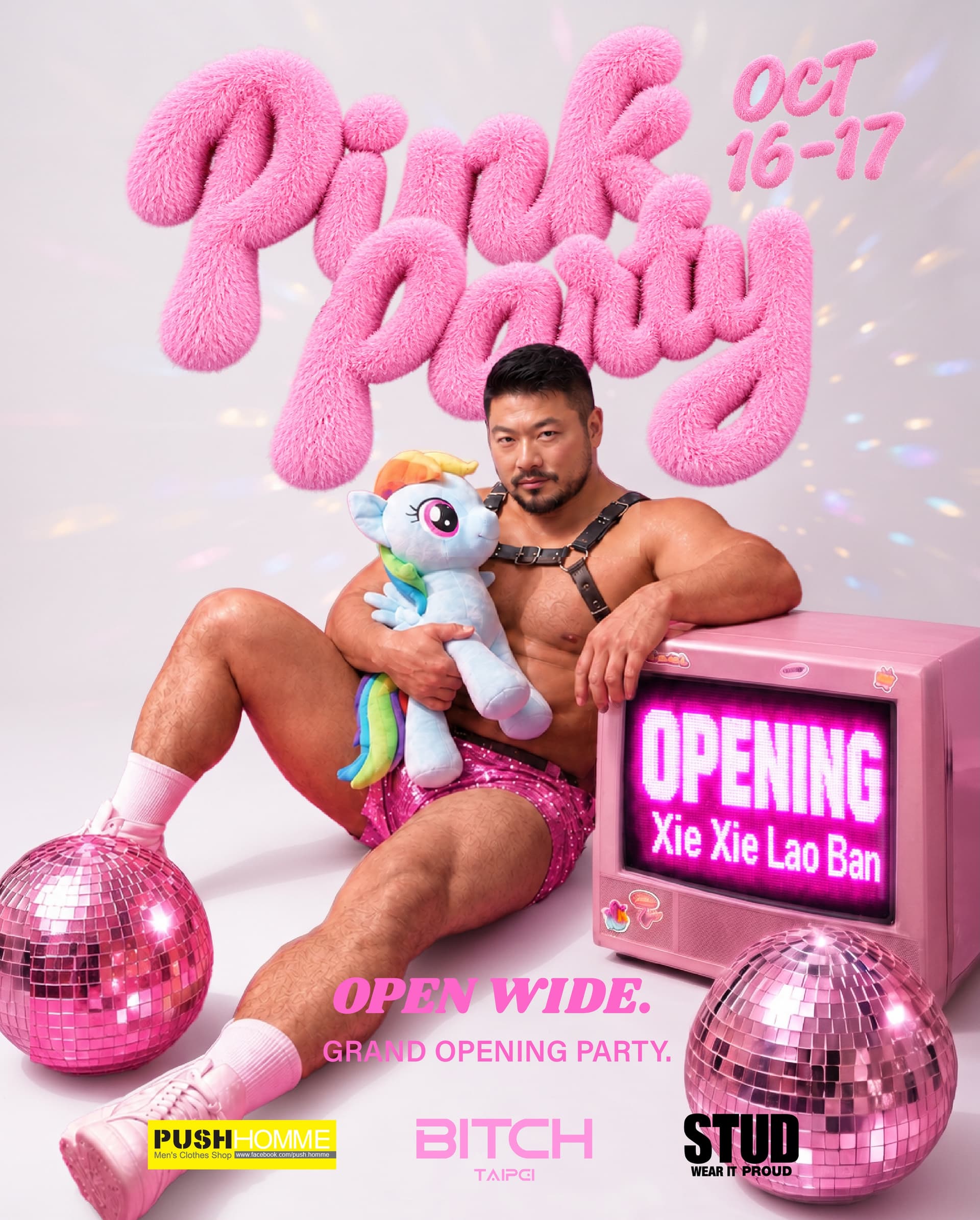 BITCH 2.0 Grand Opening Party - Pink Party flyer