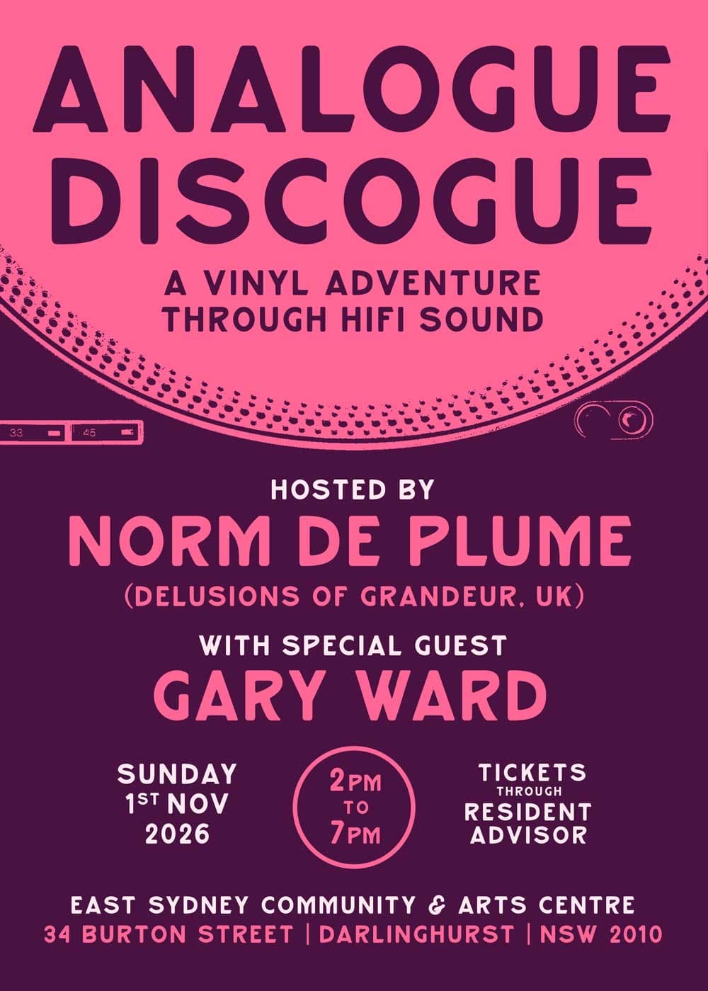 Analogue Discogue flyer