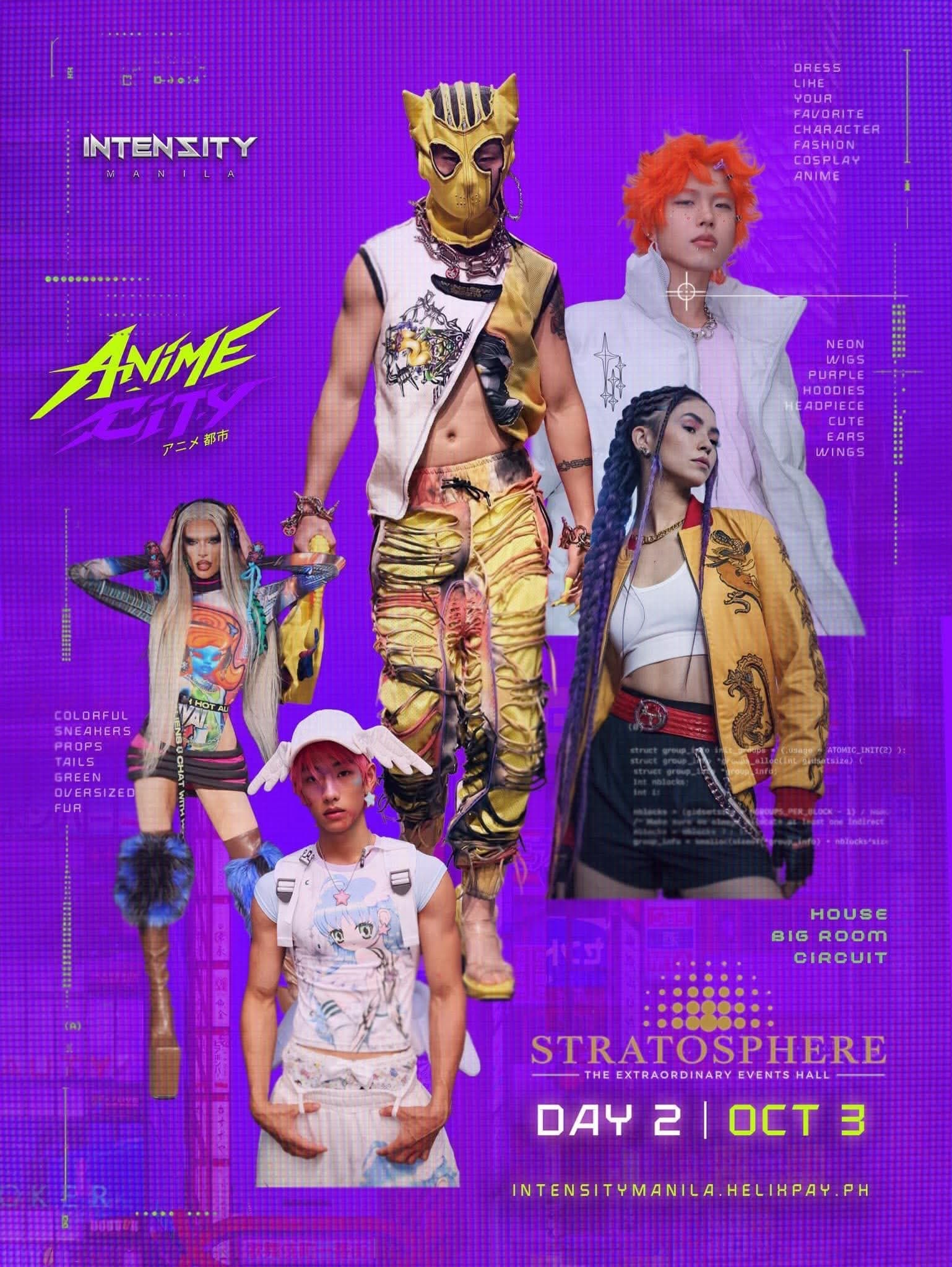 INTENSITY MANILA: ANIME CITY flyer