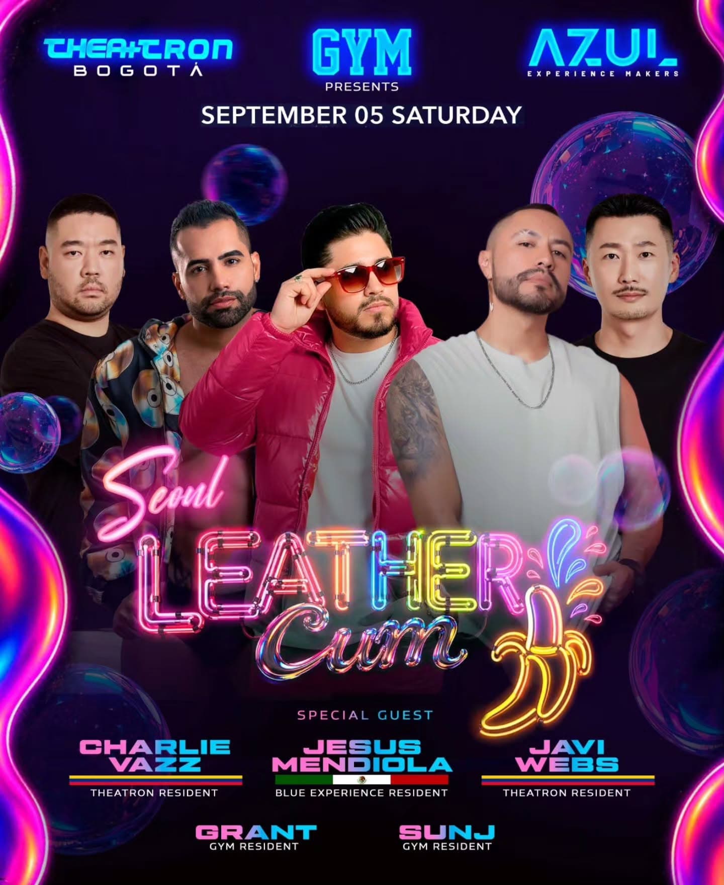 THEATRON Bogotá - Leather-Cum @ GYM CLUB SEOUL flyer - image 2 of 2