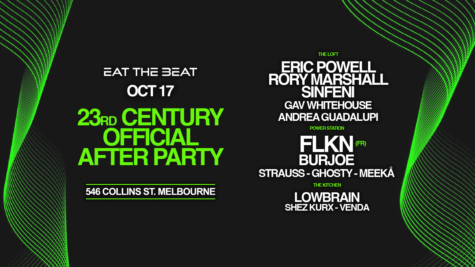 Eat The Beat | ft. 23rd CENTURY AFTER PARTY flyer