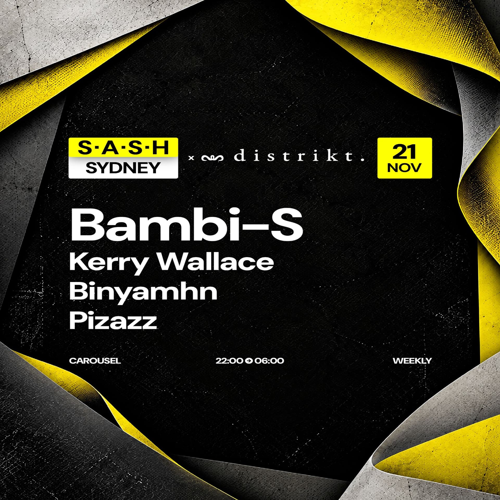 S.A.S.H Sydney - Distrikt - Bambi-S flyer