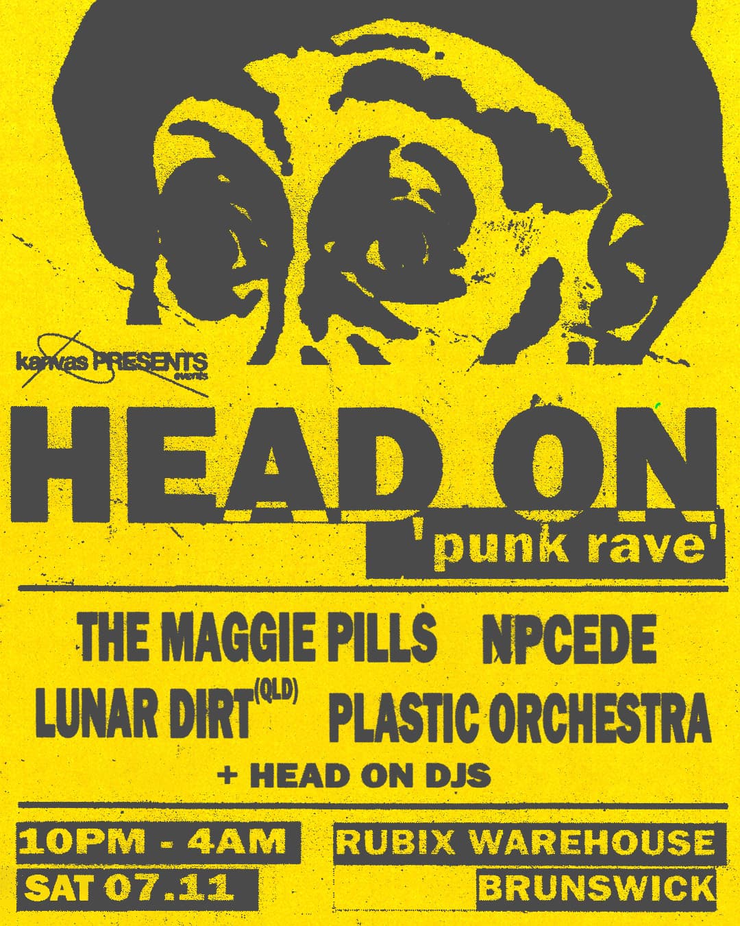 Head On: Punk Rave #2 flyer