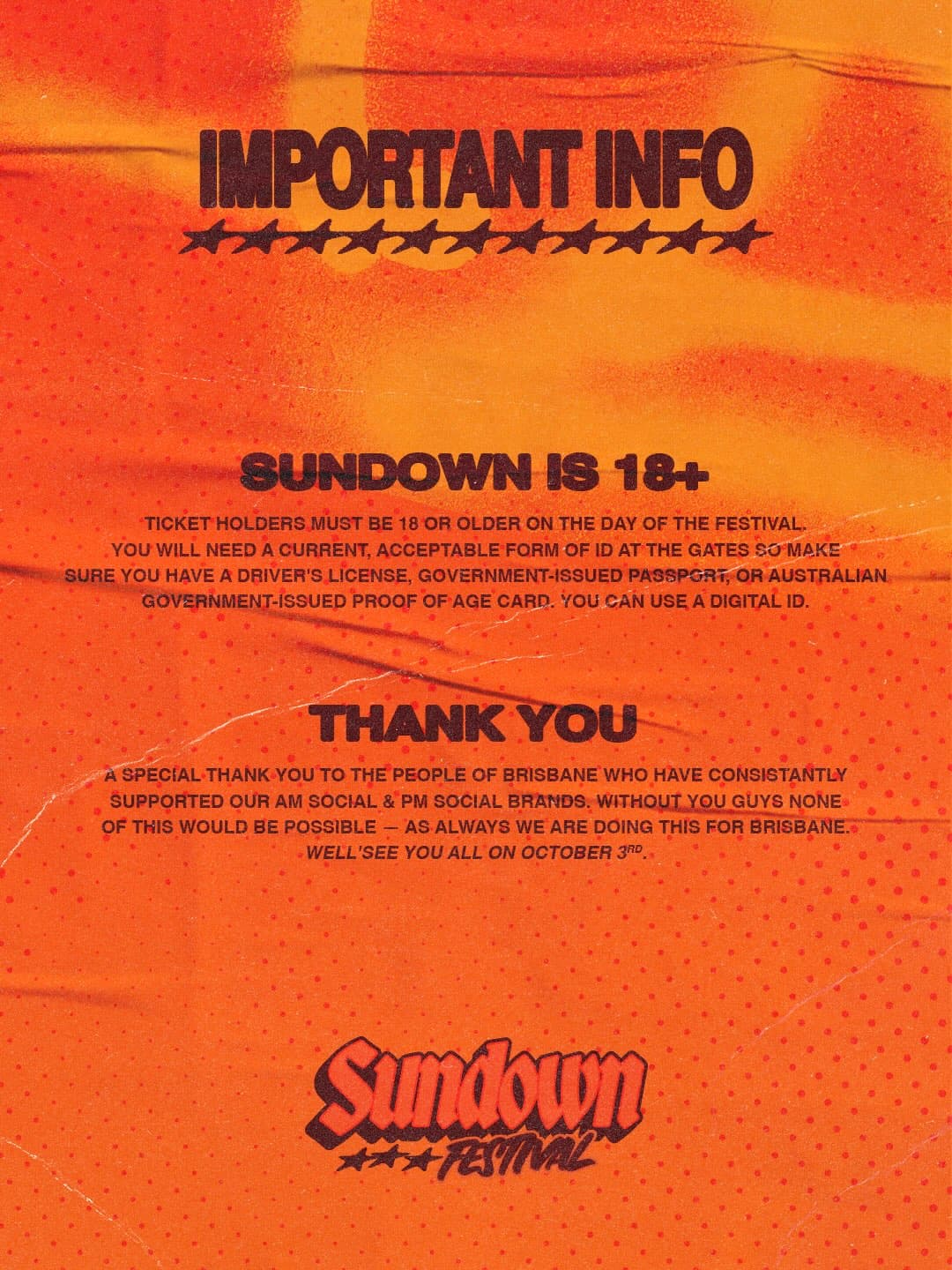 Sundown Music Festival flyer - image 4 of 4