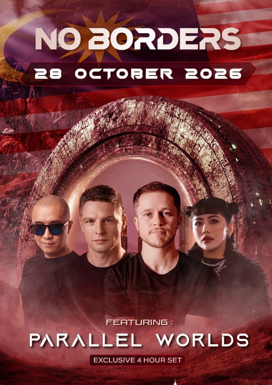 NO BORDERS Feat PARALLEL WORLDS flyer