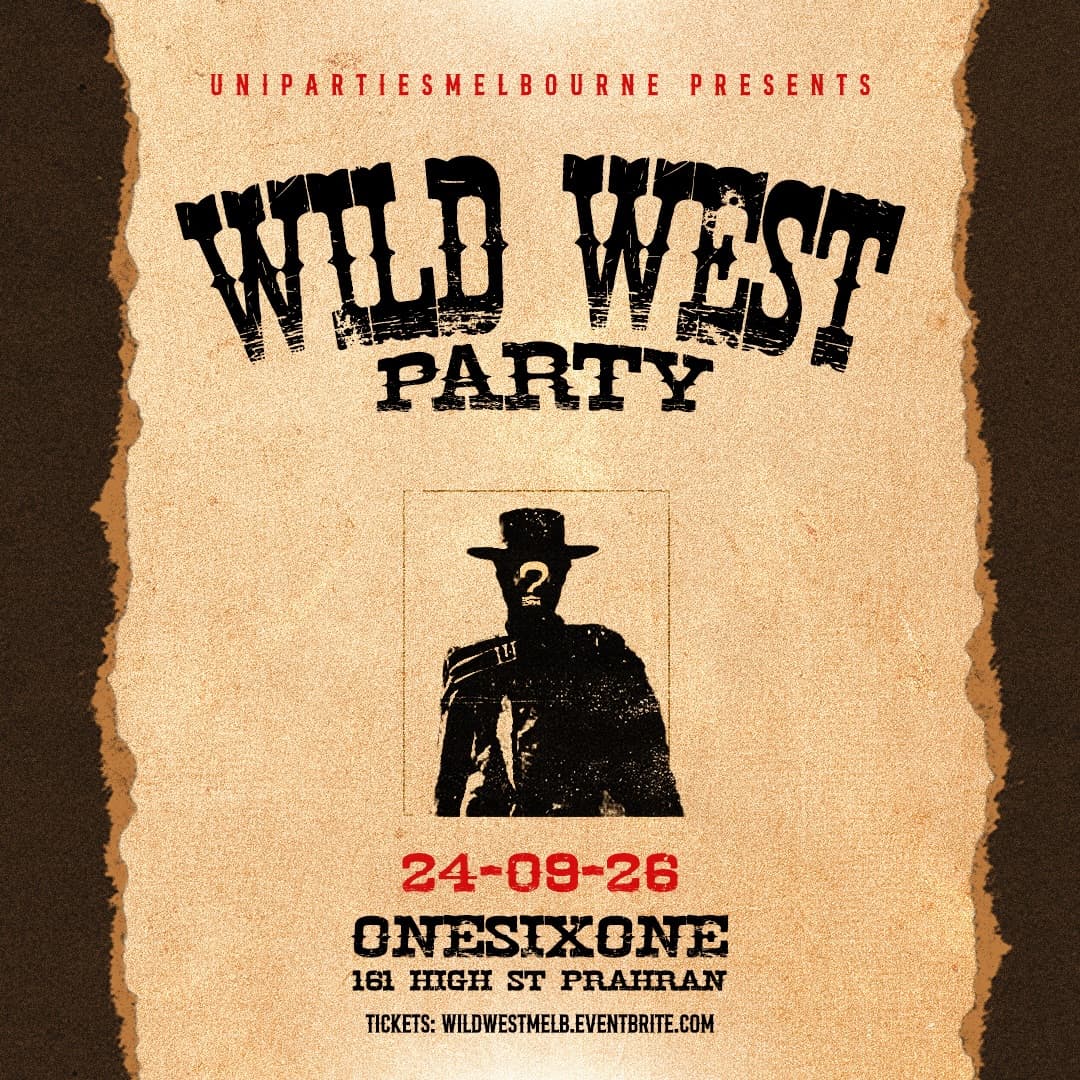 Wild West Party flyer