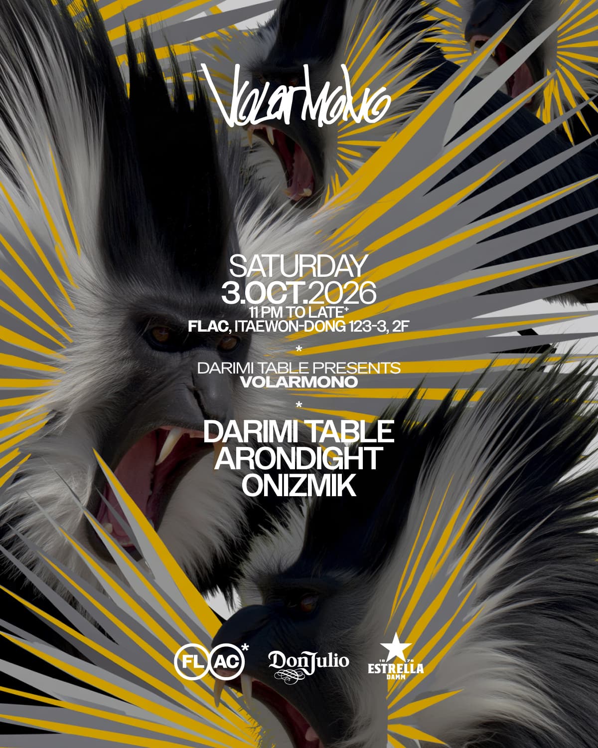 VOLARMONO AFRO HOUSE NIGHT flyer