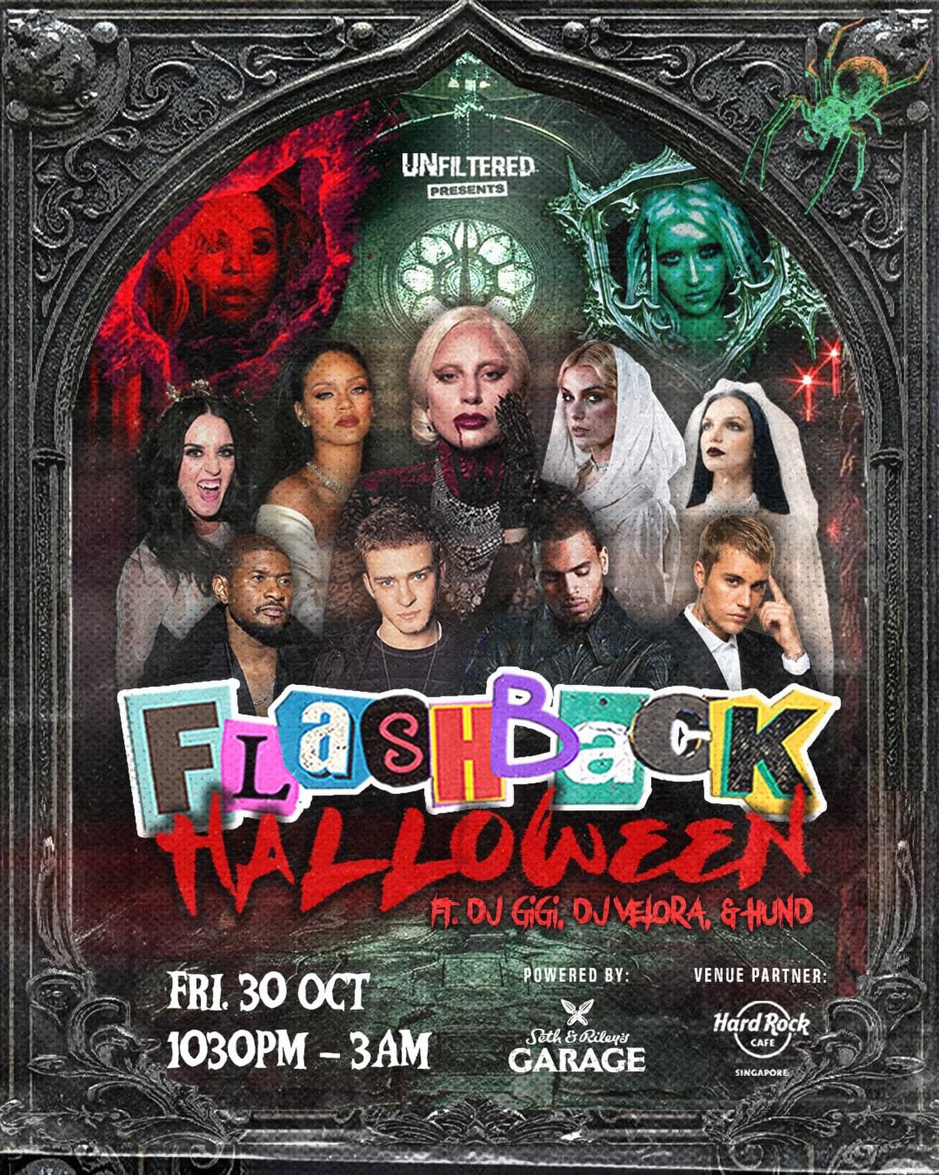 Flashback Halloween flyer