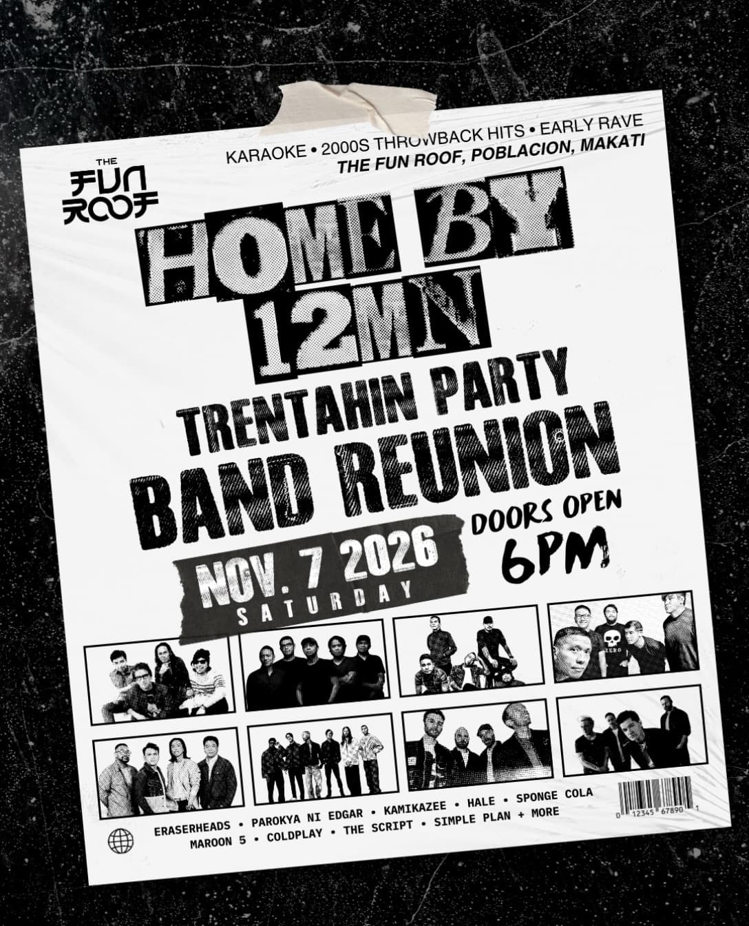HOME BY 12MN 6: BAND REUNION flyer