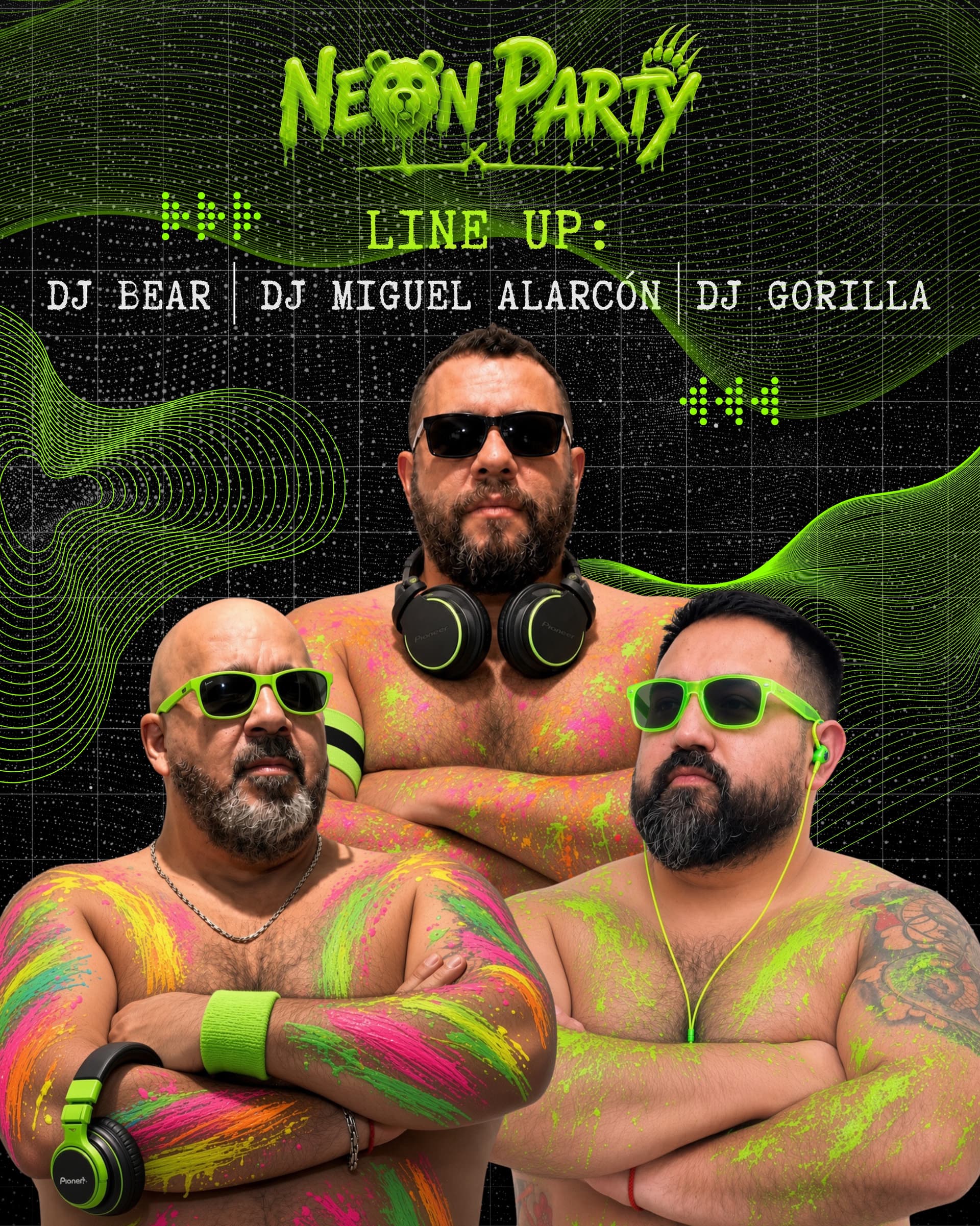 ANIVERSARIO BEARGOTÁ — NEON PARTY flyer - image 2 of 3