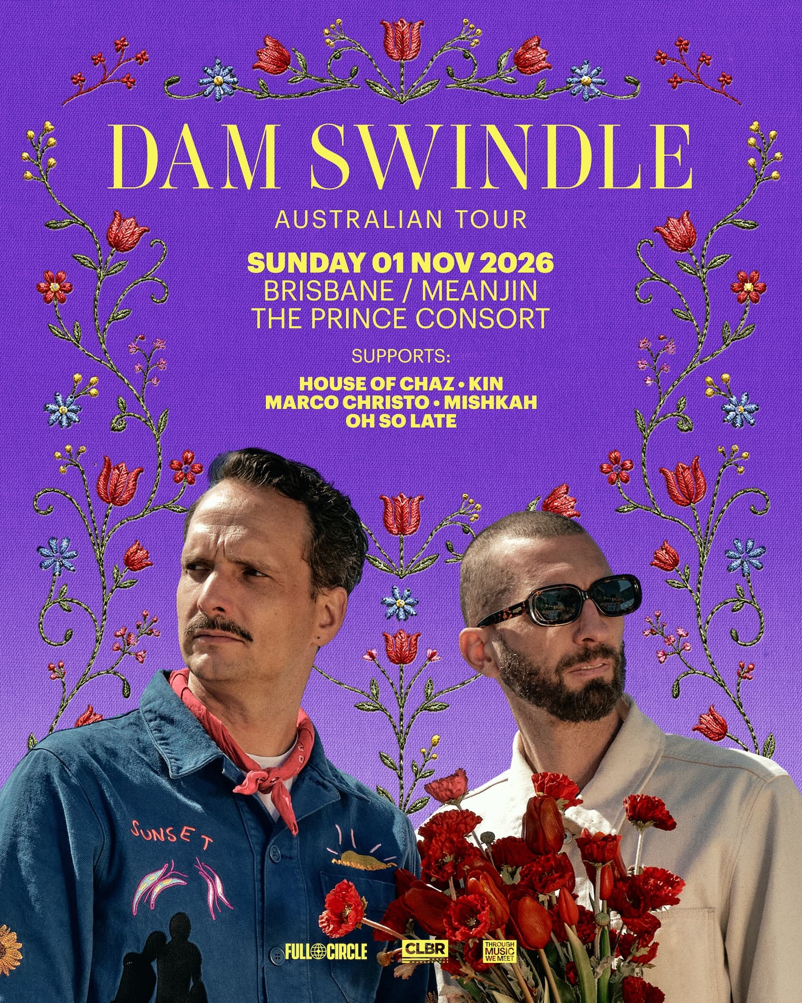 Dam Swindle (Heist Recordings, NL) flyer