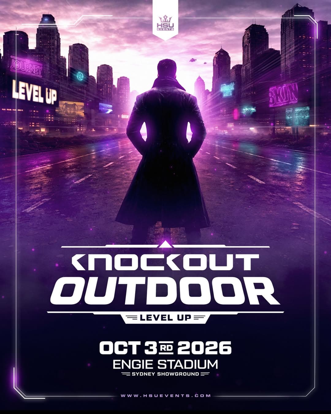 KNOCKOUT OUTDOOR 2026 LEVEL UP flyer