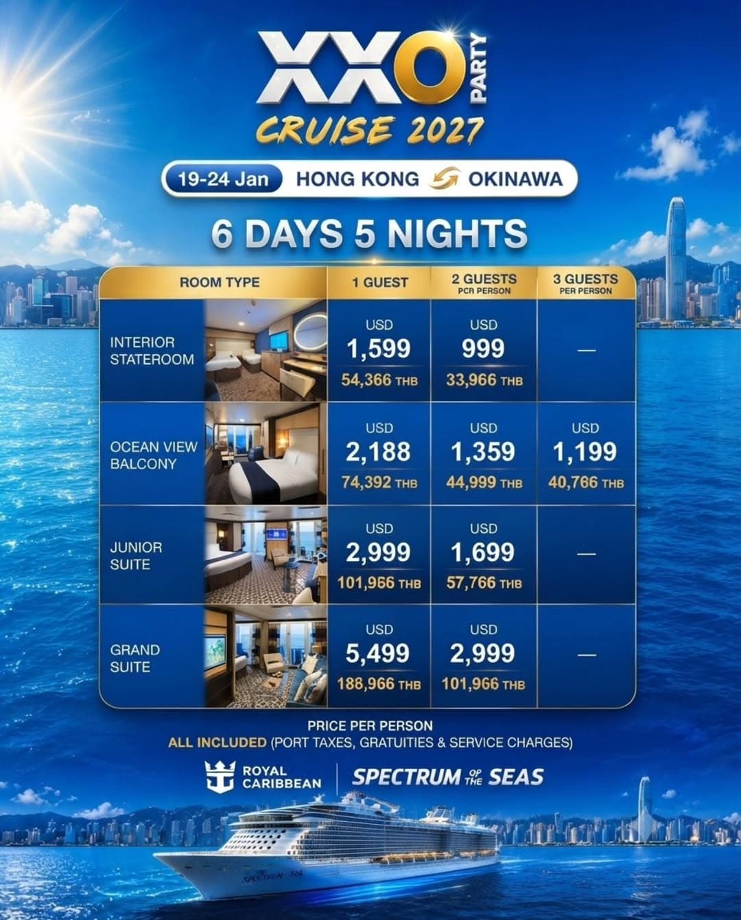 XXO Party x Royal Caribbean Cruises Thailand flyer - image 4 of 9