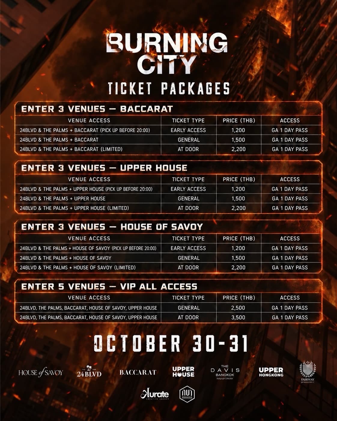 Burning City Bangkok 2026 flyer - image 3 of 4