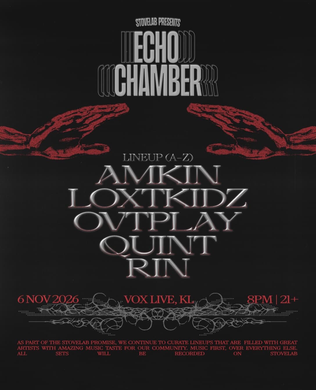 Stovelab presents. Echo Chamber 4 flyer