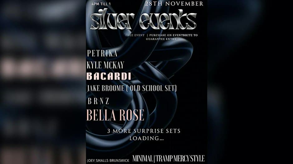 SILVER EVENTS | OLD SCHOOL MINIMAL flyer