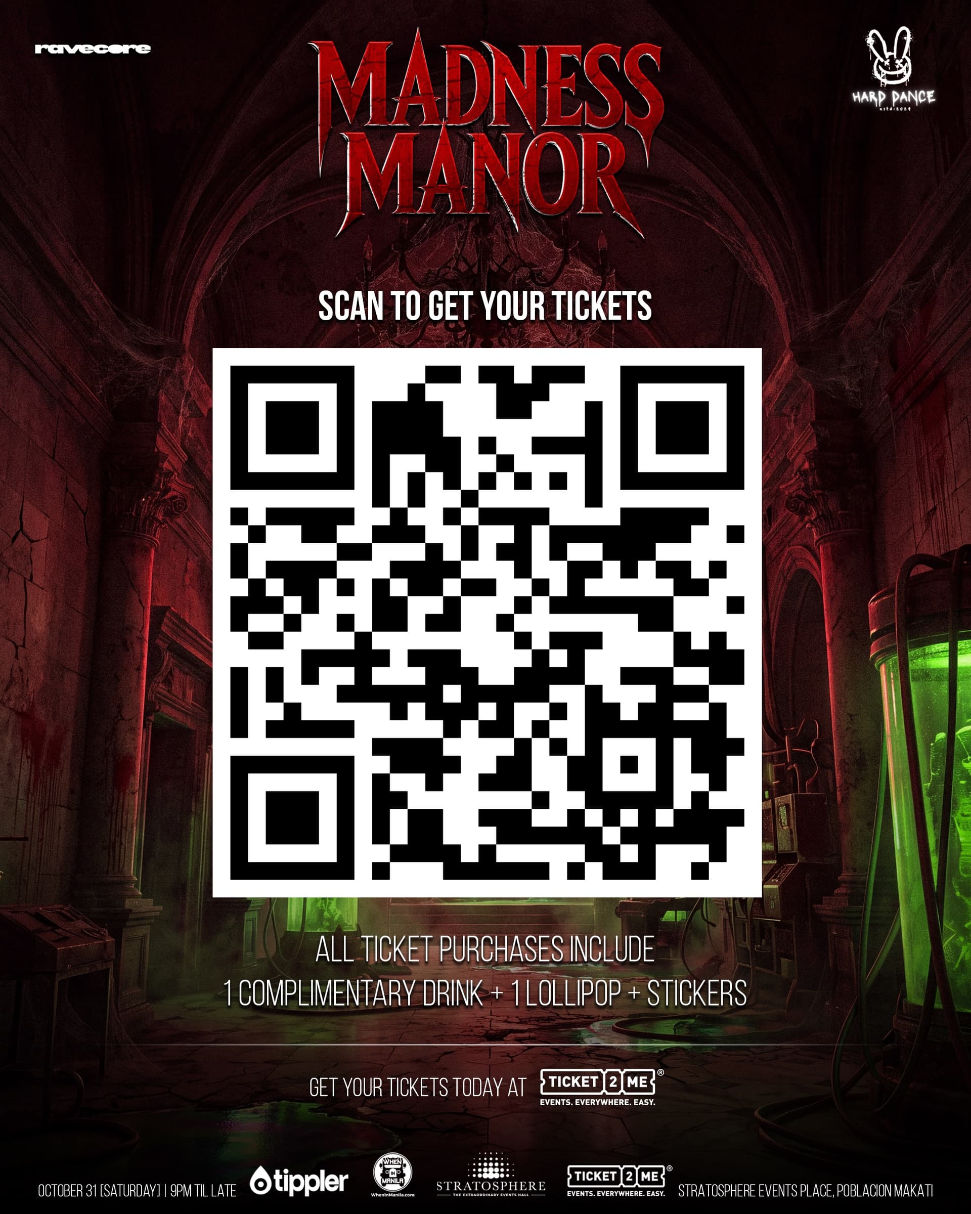 Madness Manor flyer - image 2 of 4