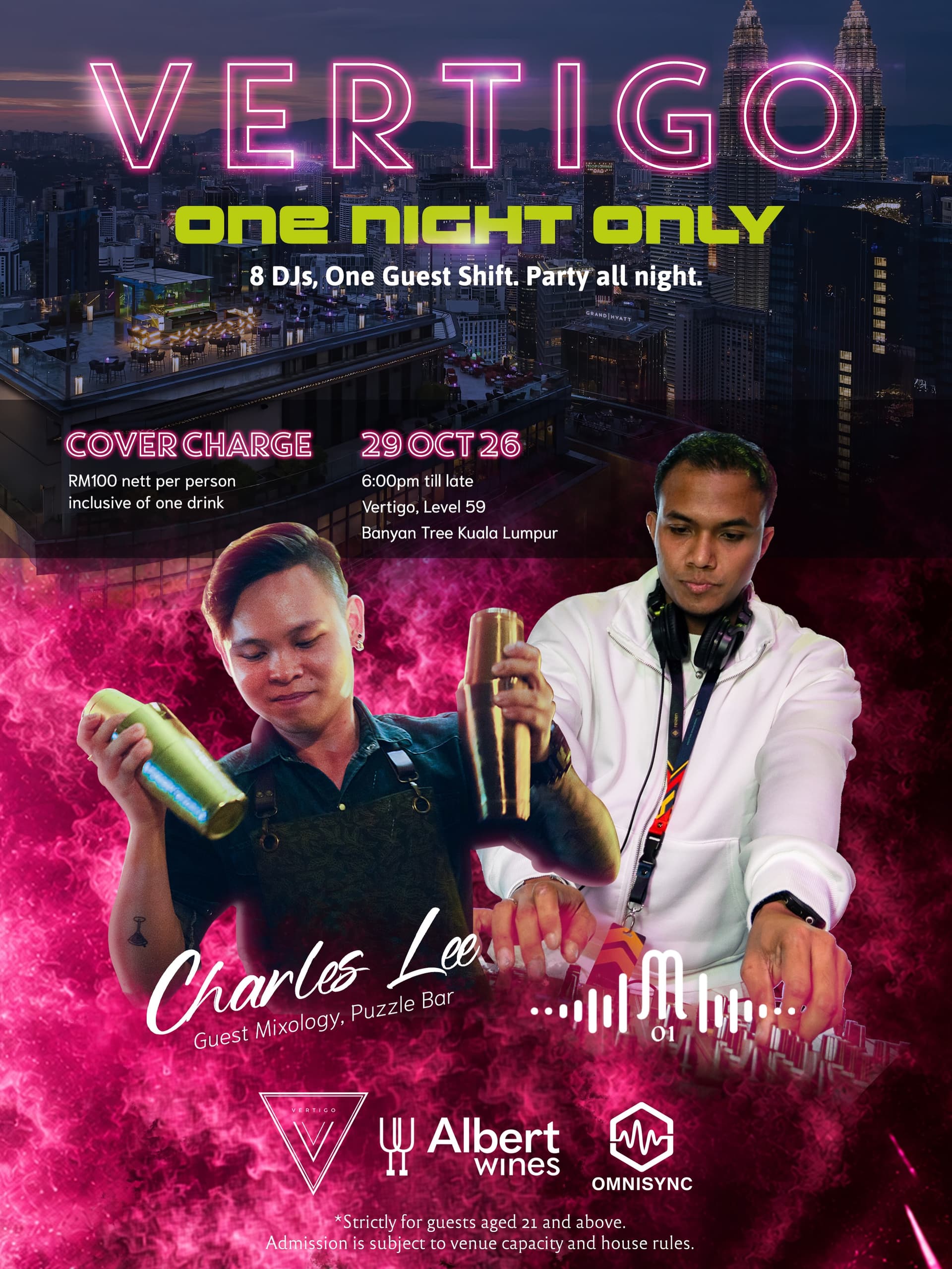 VERTIGO One Night Only flyer - image 8 of 8