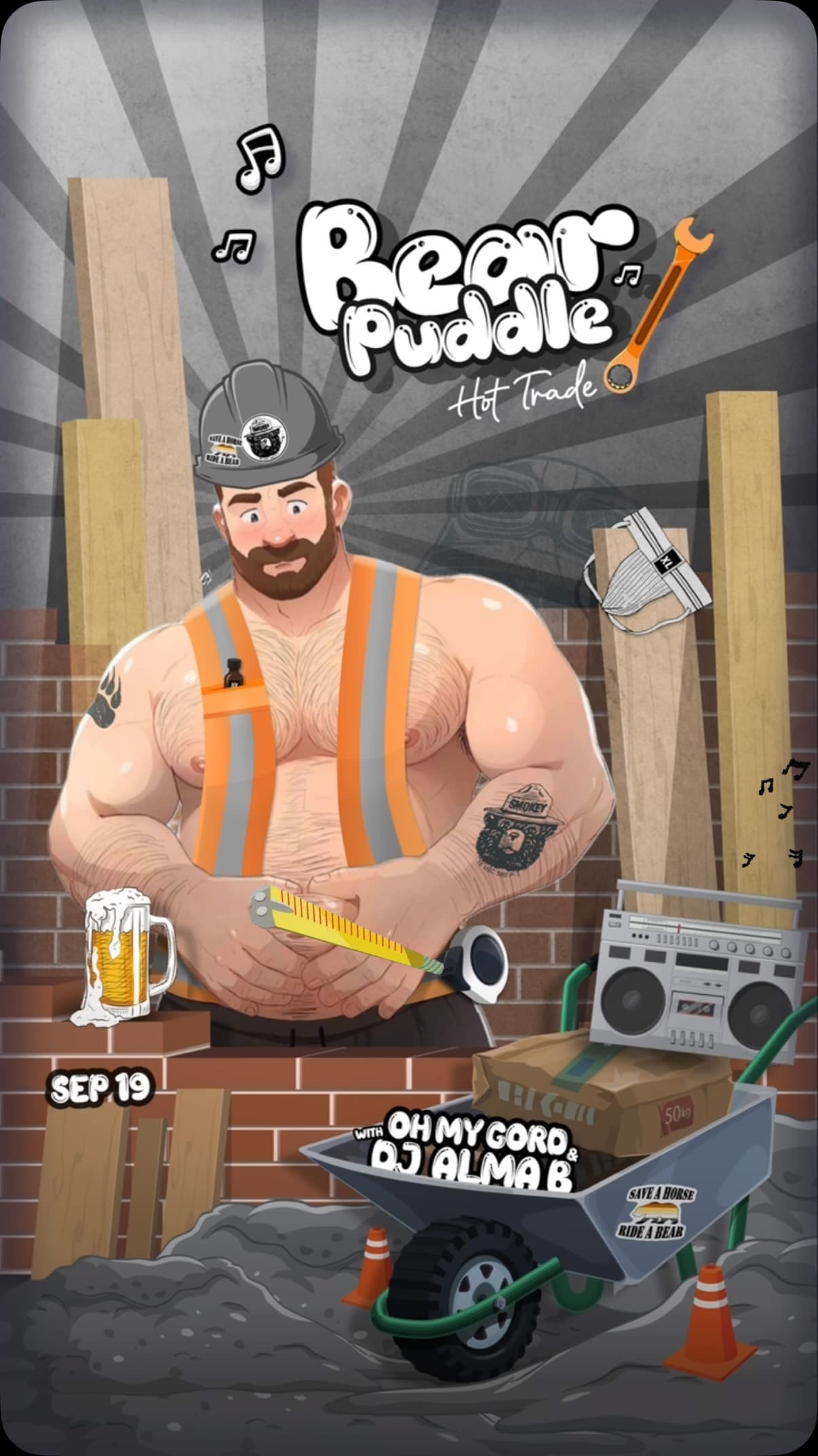 BEAR PUDDLE Presents | Hot Trade flyer
