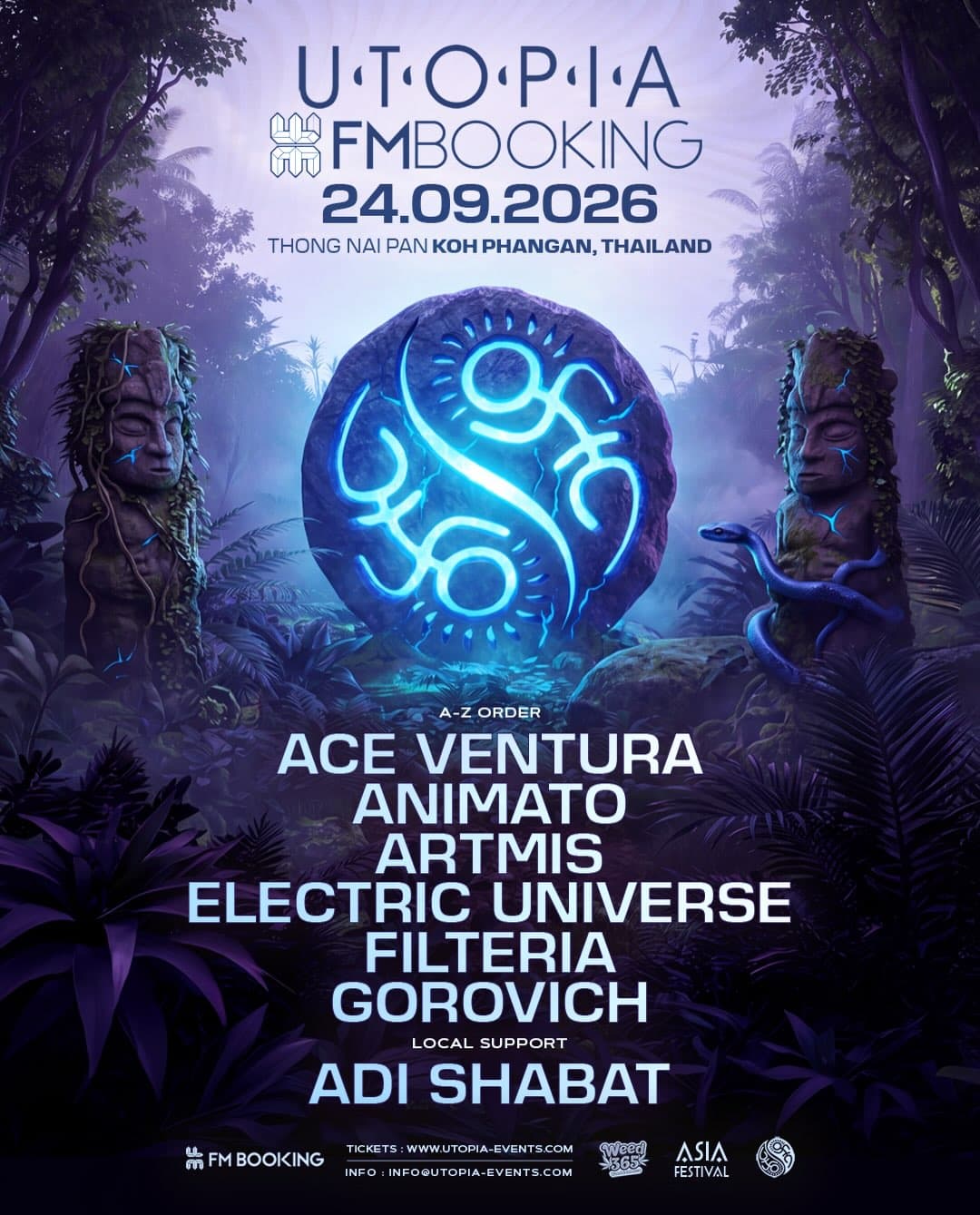 UTOPIA & FM BOOKING flyer