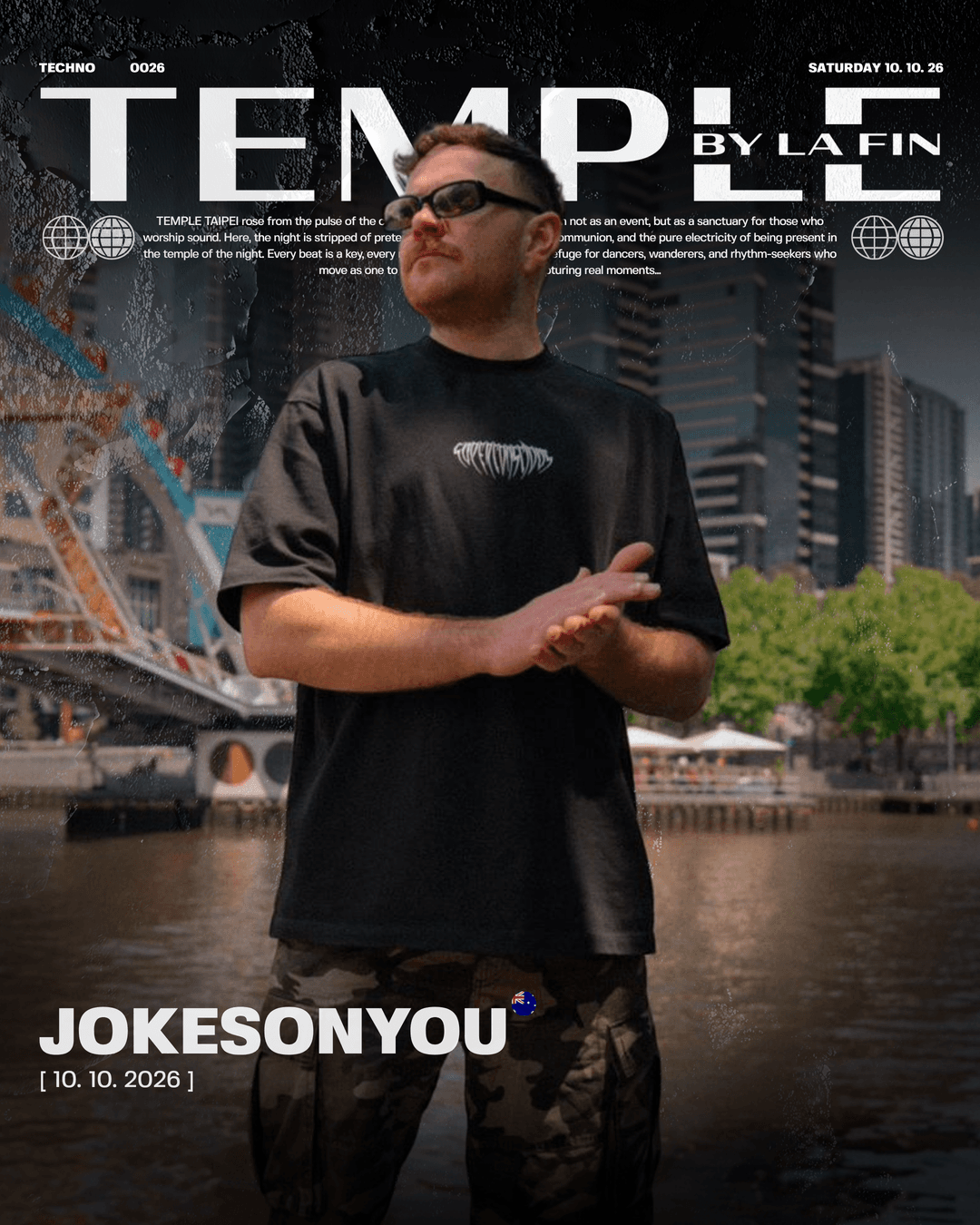 TEMPLE BY LA FIN: JOKESONYOU flyer