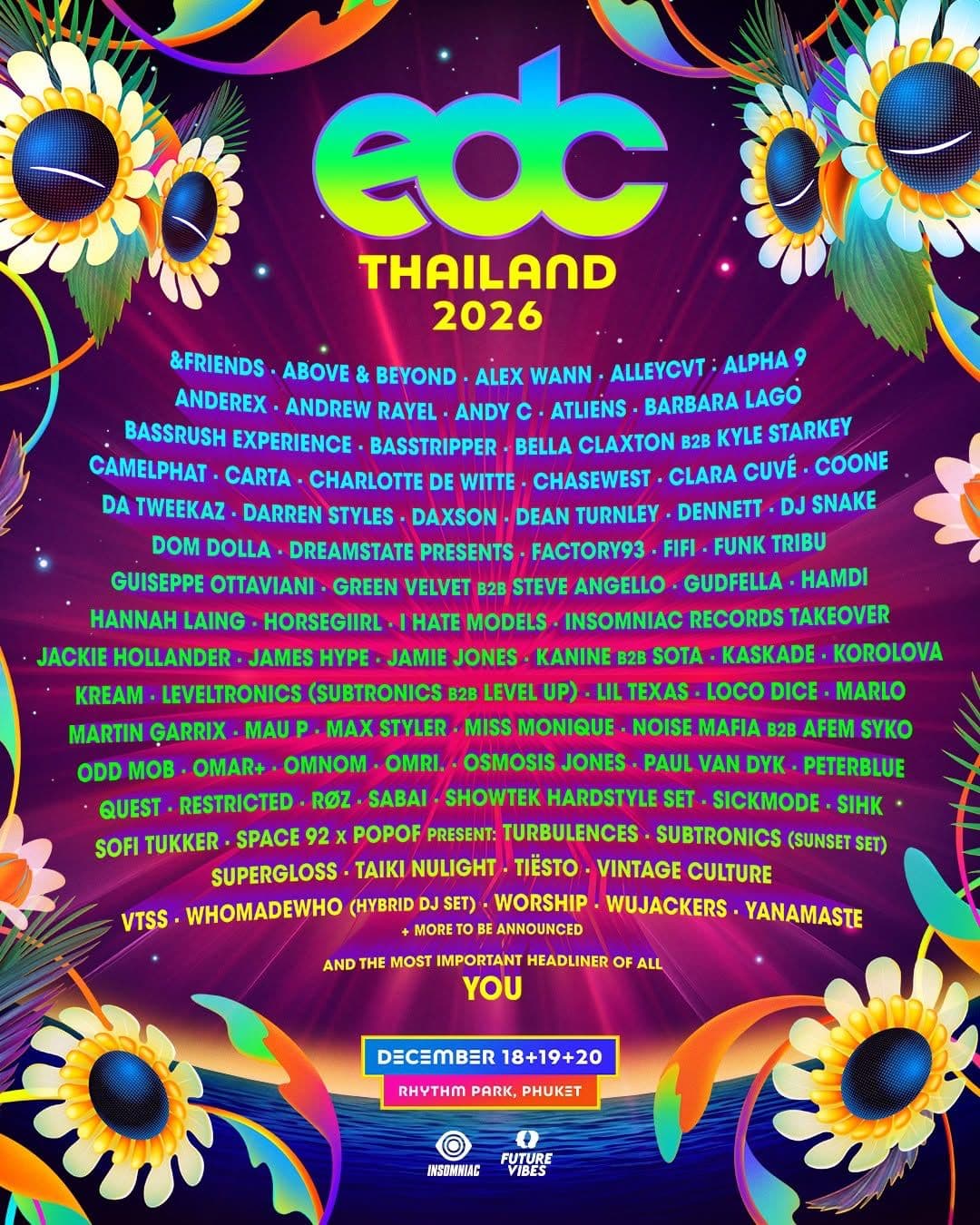 EDC Thailand 2026 flyer