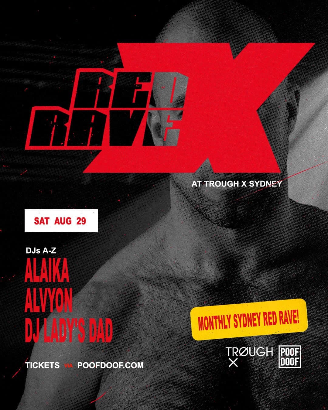 RED RAVE X Sydney flyer