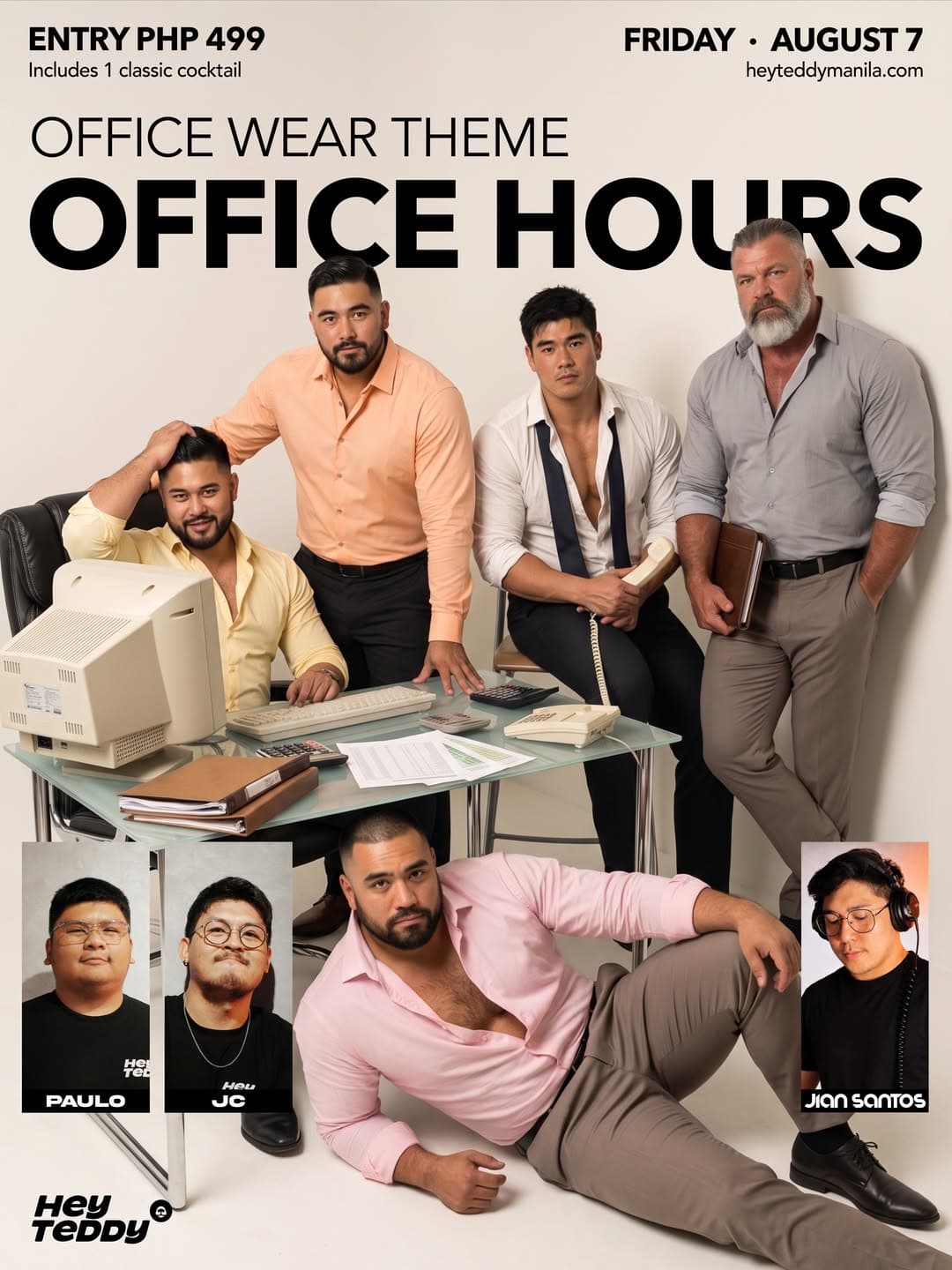 Office Hours: Office Wear Theme flyer