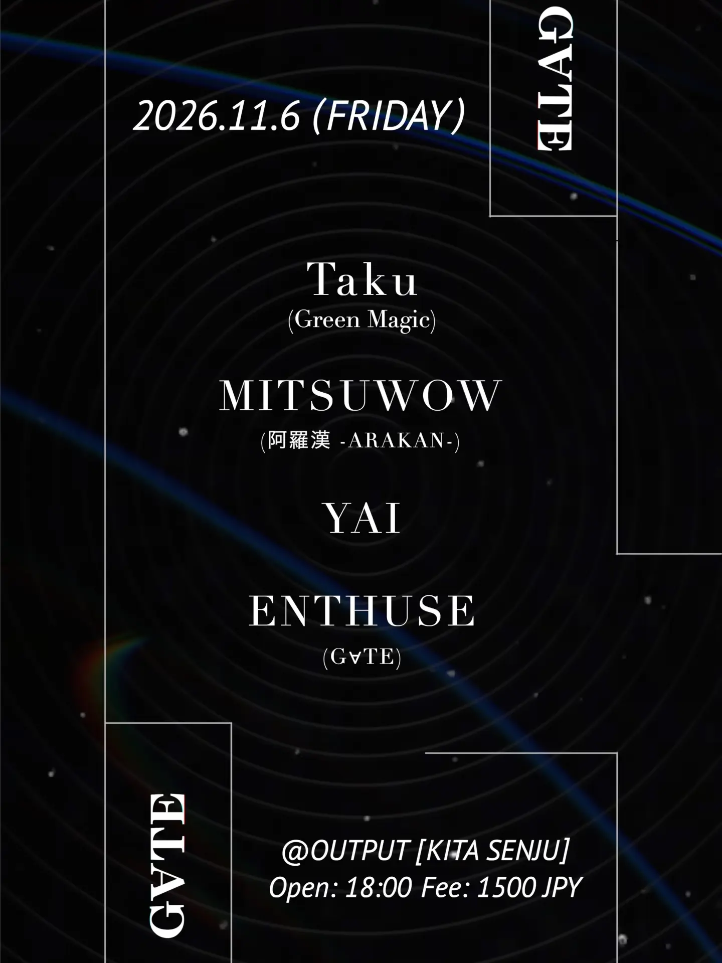 G∀TE {Psytrance & Techno} flyer