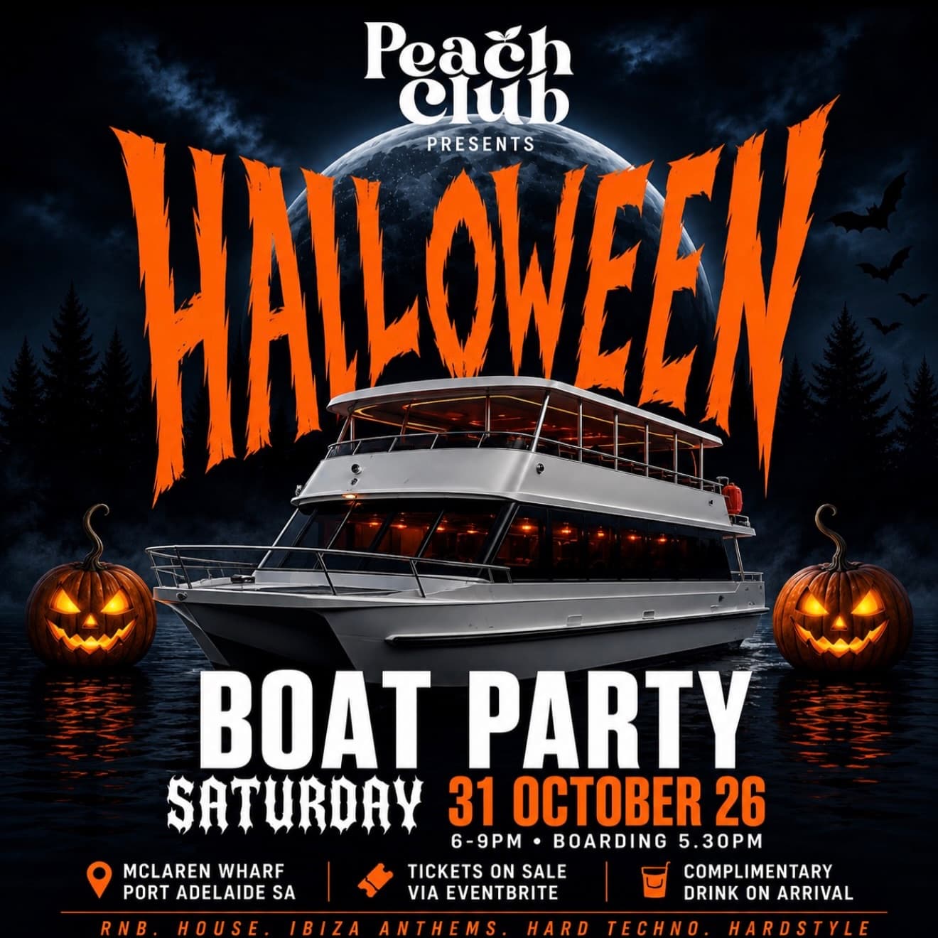 Peach Club • Halloween Party II flyer