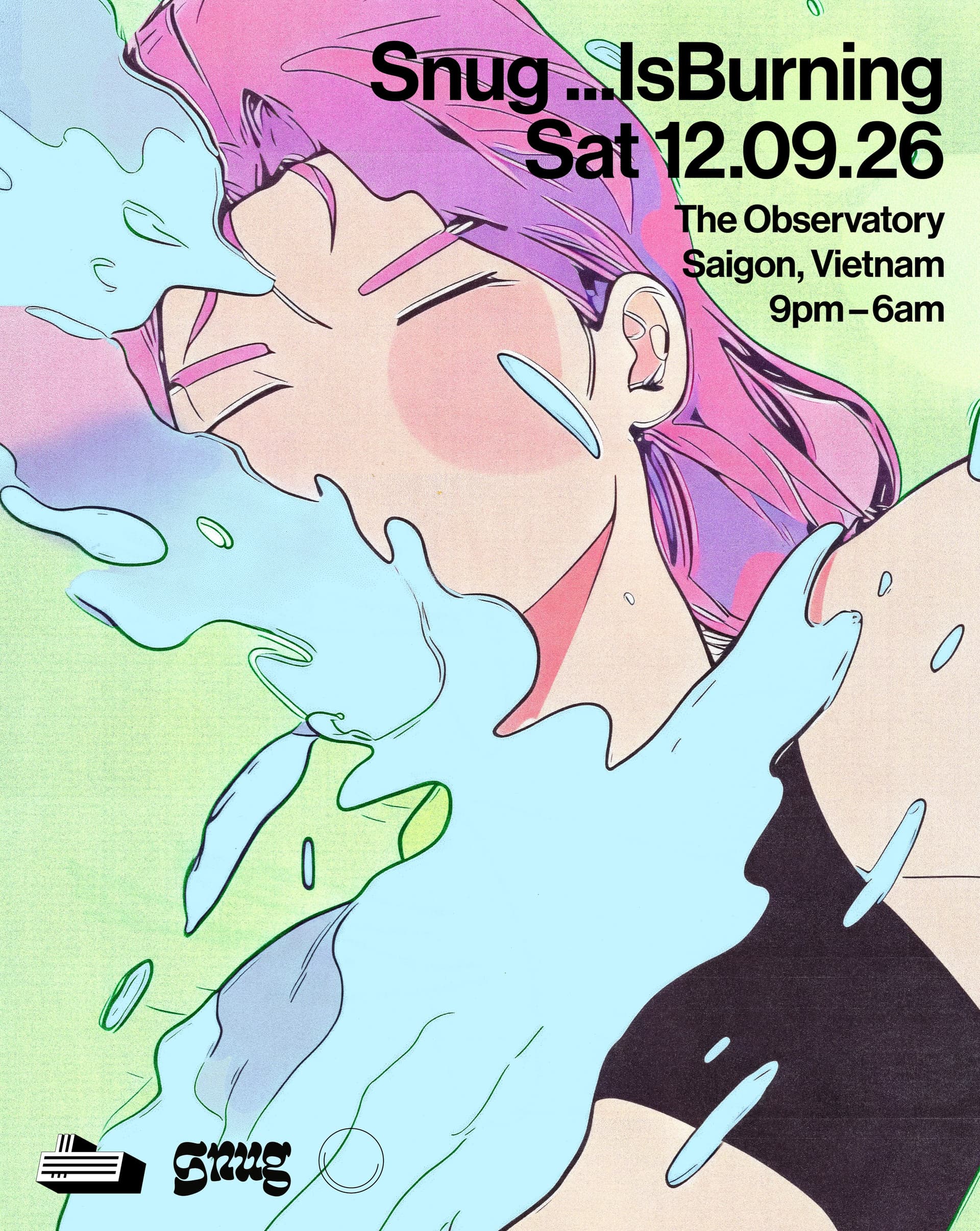 IsBurning Asia Tour flyer