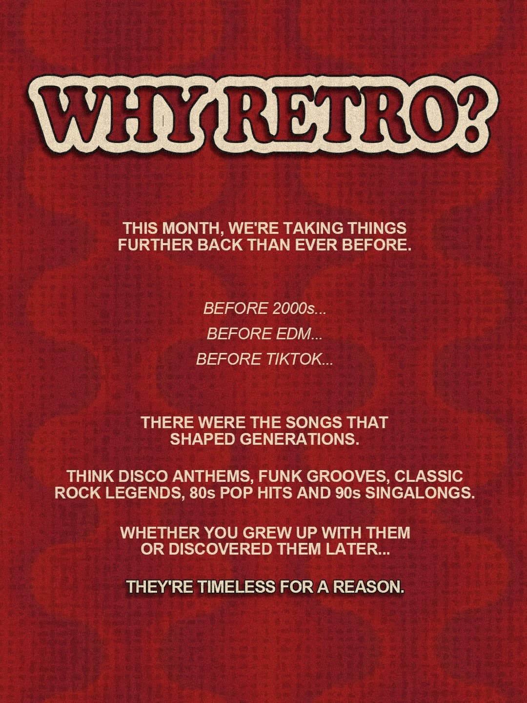 Culture Presents Above30Club Retro Edition flyer - image 2 of 4